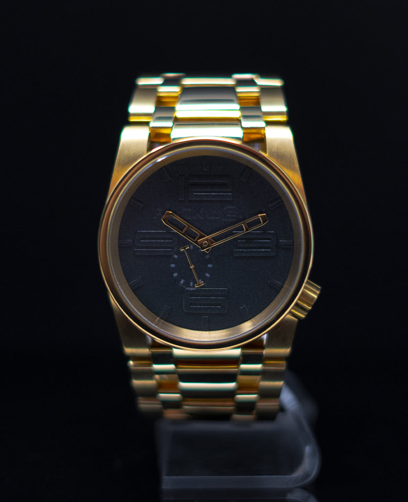 Rockwell 50mm Murdered-Dial Edition — 18K Gold & Black