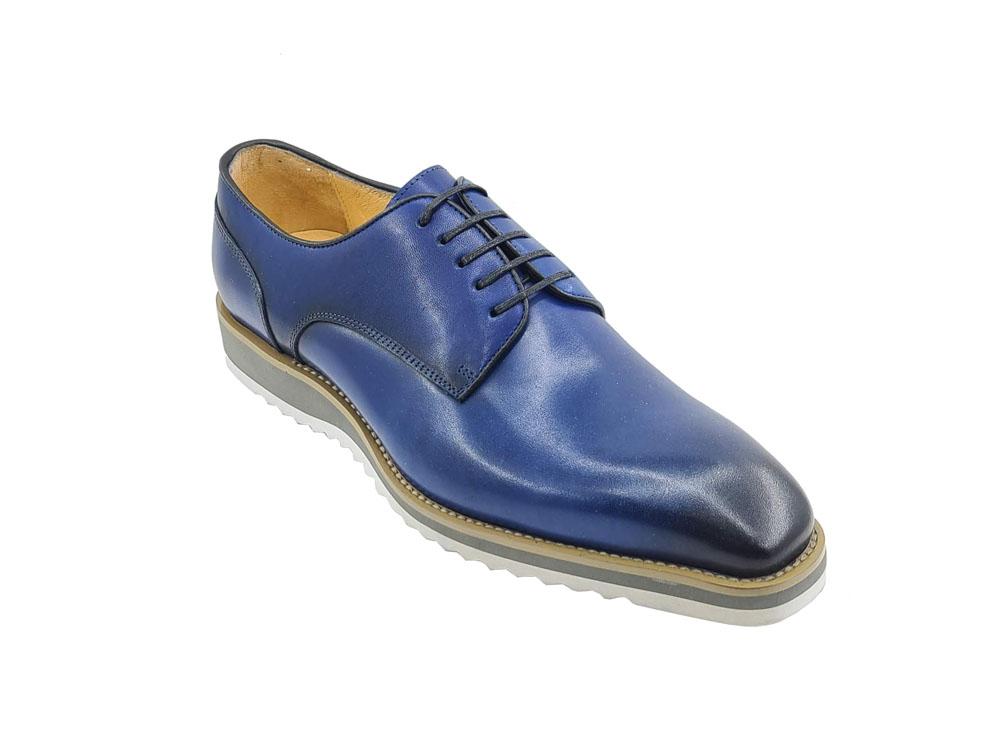 Carrucci Derby Calfskin - Navy