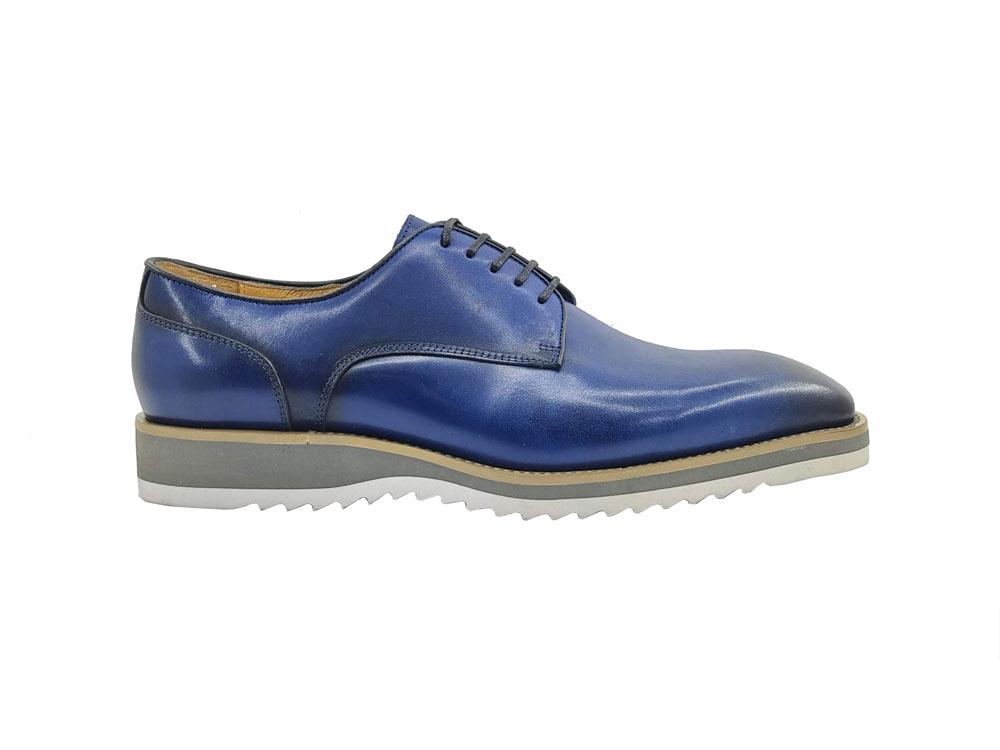 Carrucci Derby Calfskin - Navy