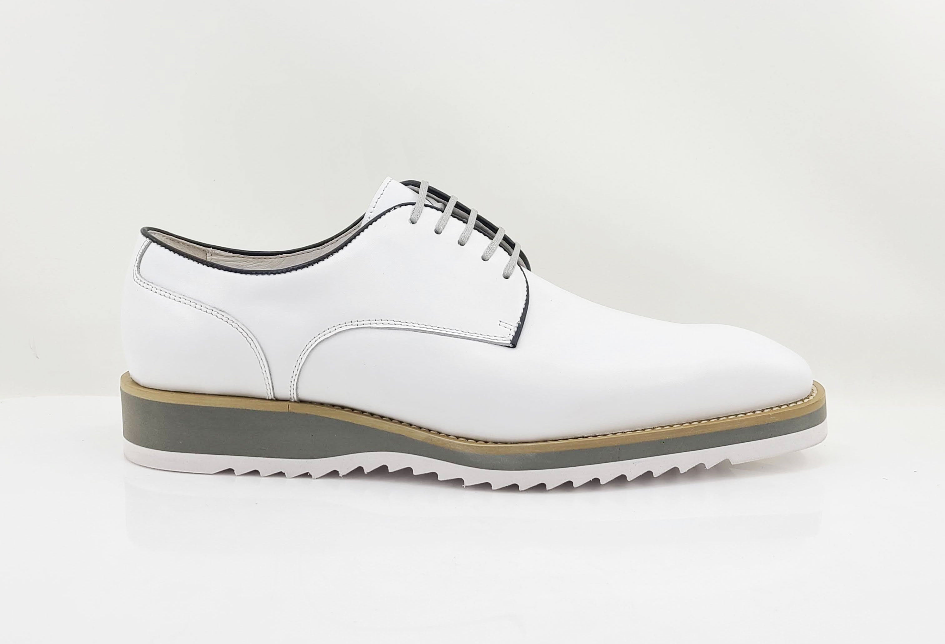 Carrucci Derby Calfskin - White