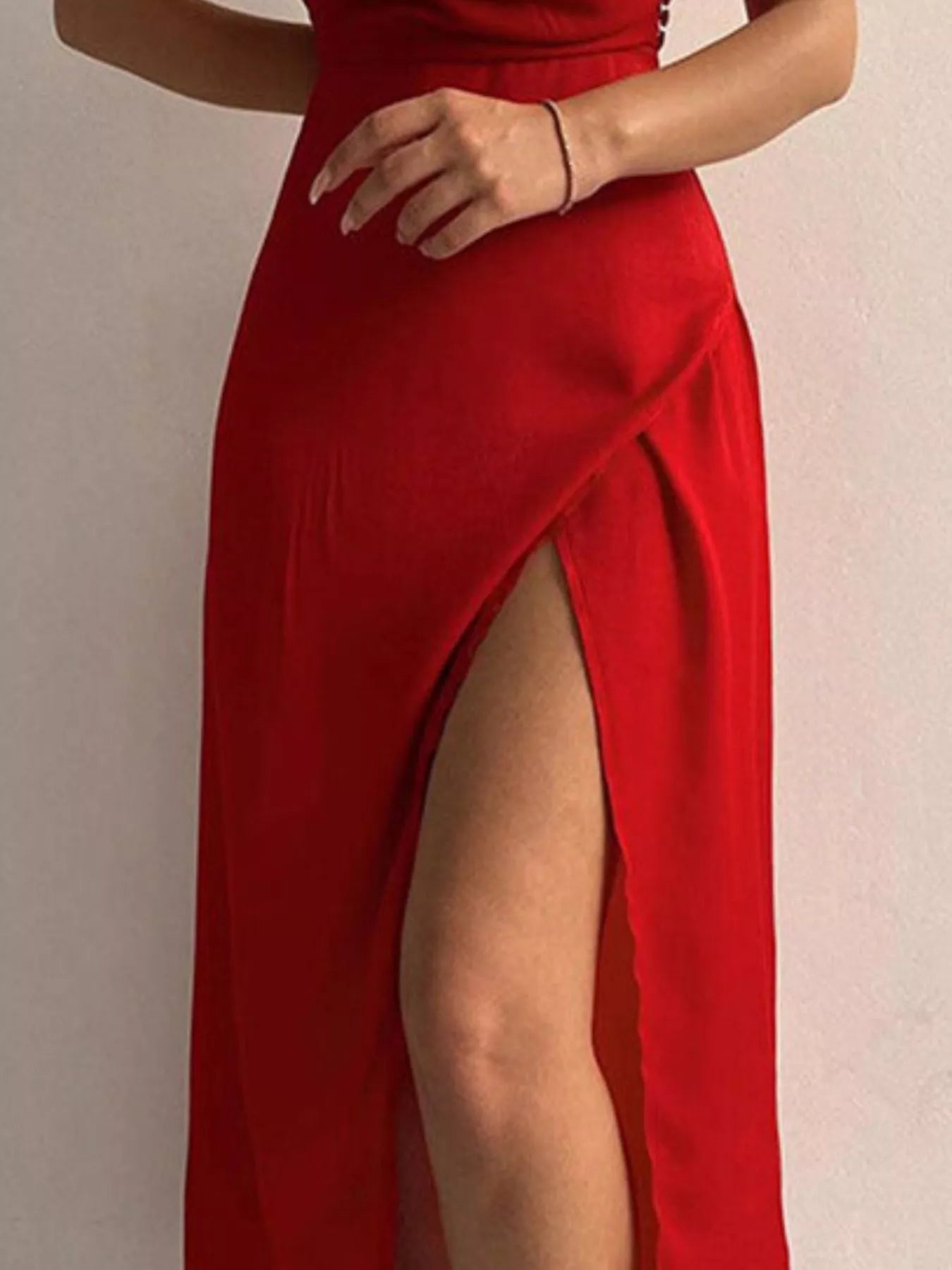 Slit Spaghetti Strap Maxi Dress