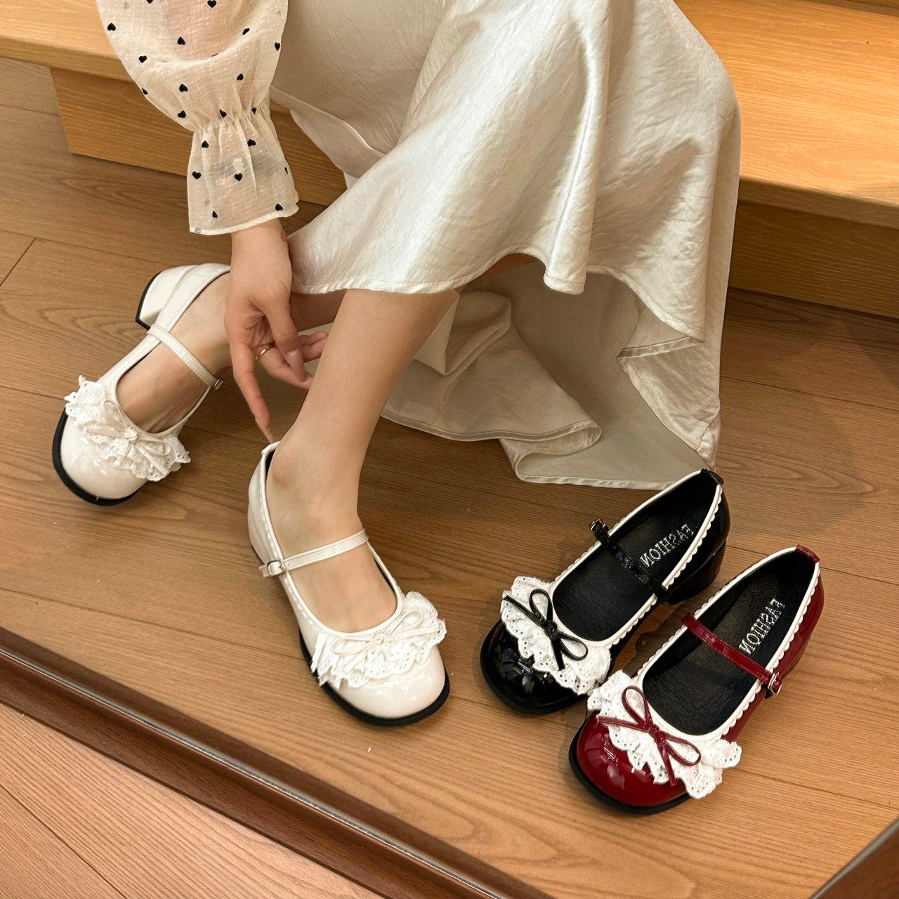 French Retro Shallow Mouth Mary Jane Shoes For Women In Spring And Summer 2025, New Style With Skirt, Gentle Ballet Shoes, Small Leather Shoes