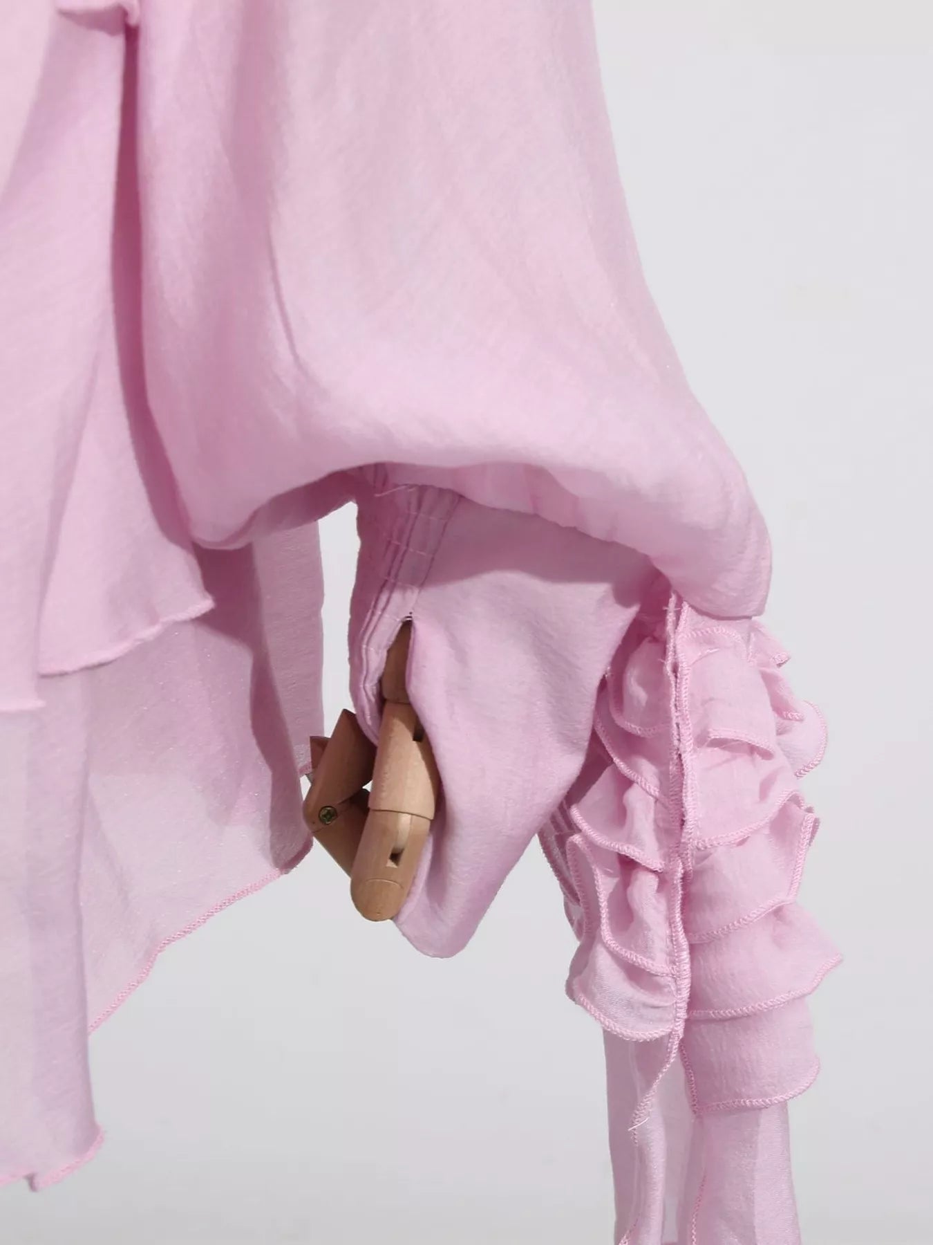Ruffled Long Sleeve Mini Dress