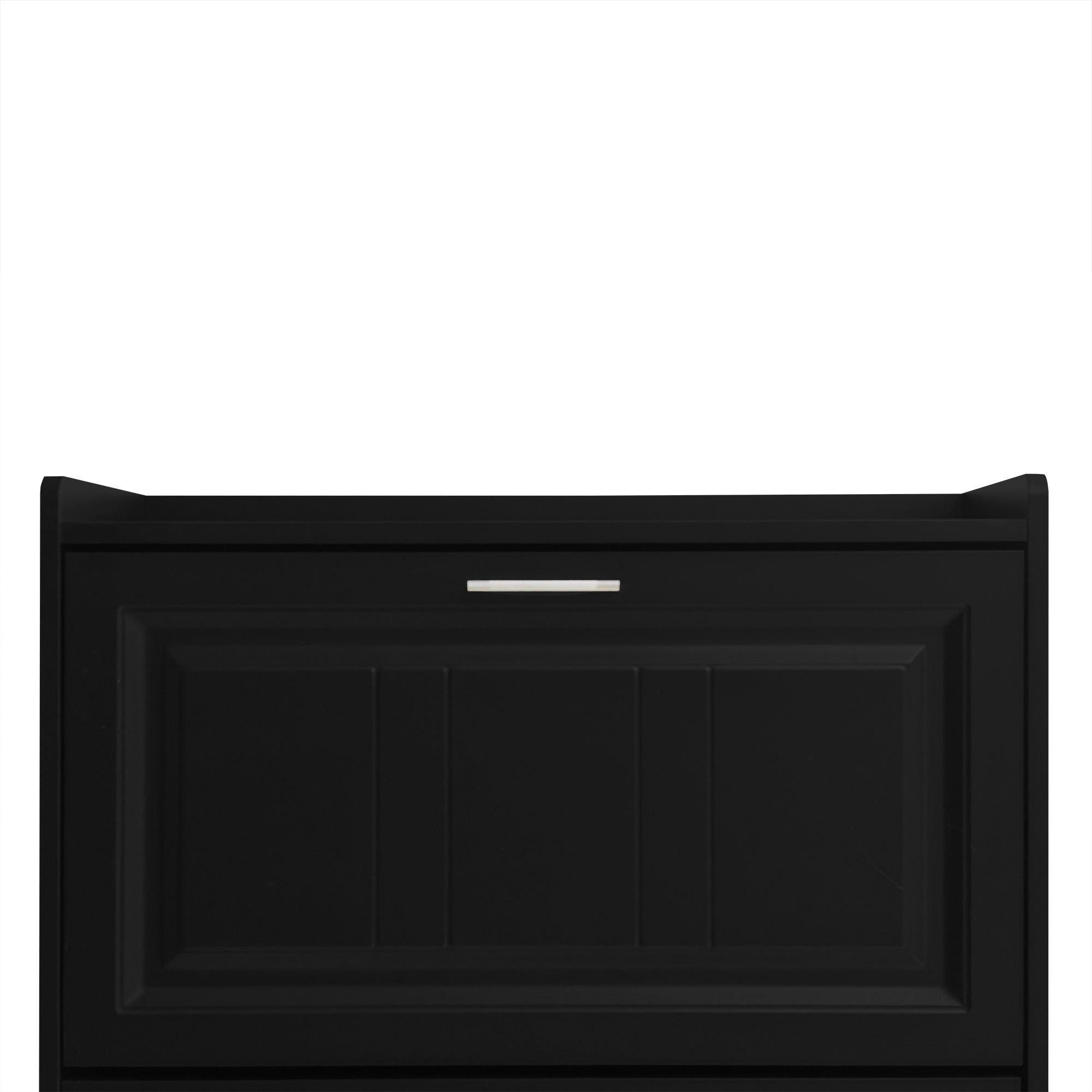 U-Can Shoe Storage Cabinet for Entryway with 3 Flip Drawers, Modern Shoe Organizer Cabinet, Free Standing Shoe Rack Black