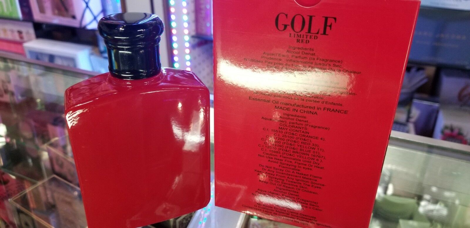 GOLD Liimited Red by Secret Plus 3.4oz 100m EDT Eau de Toilette Men * SEALED BOX