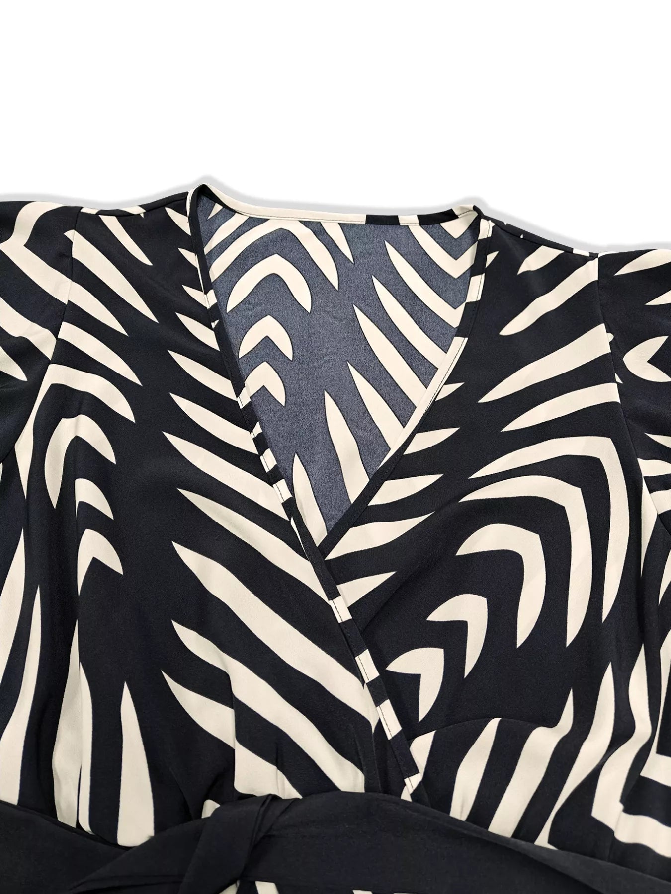Plus Size Chevron Print Wrap Maxi Dress