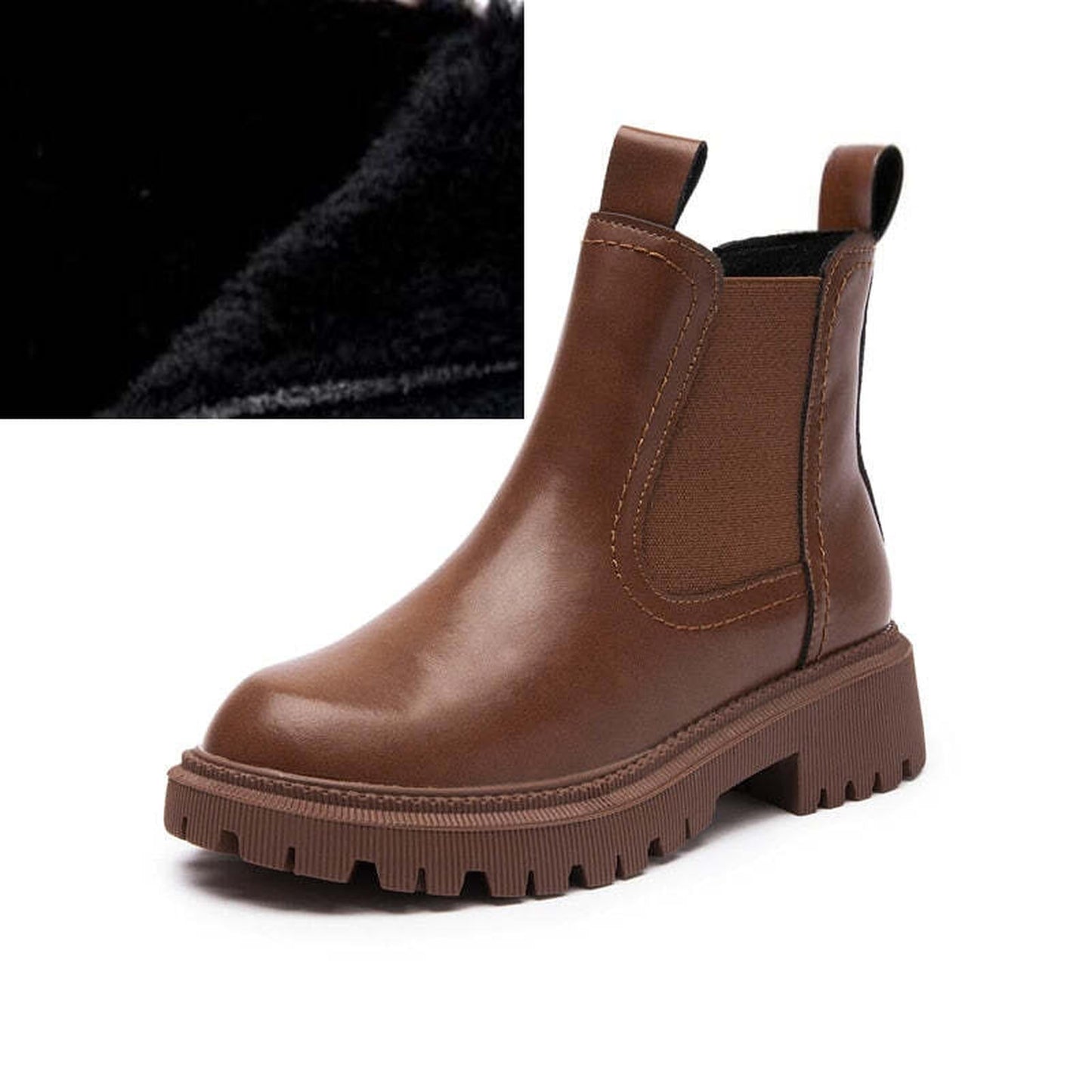 AIYUQI Women's Chelsea Boots Genuine Leather New Autumn Winter Fashion Women's Ankle Boots Retro Martin Boots Ladies