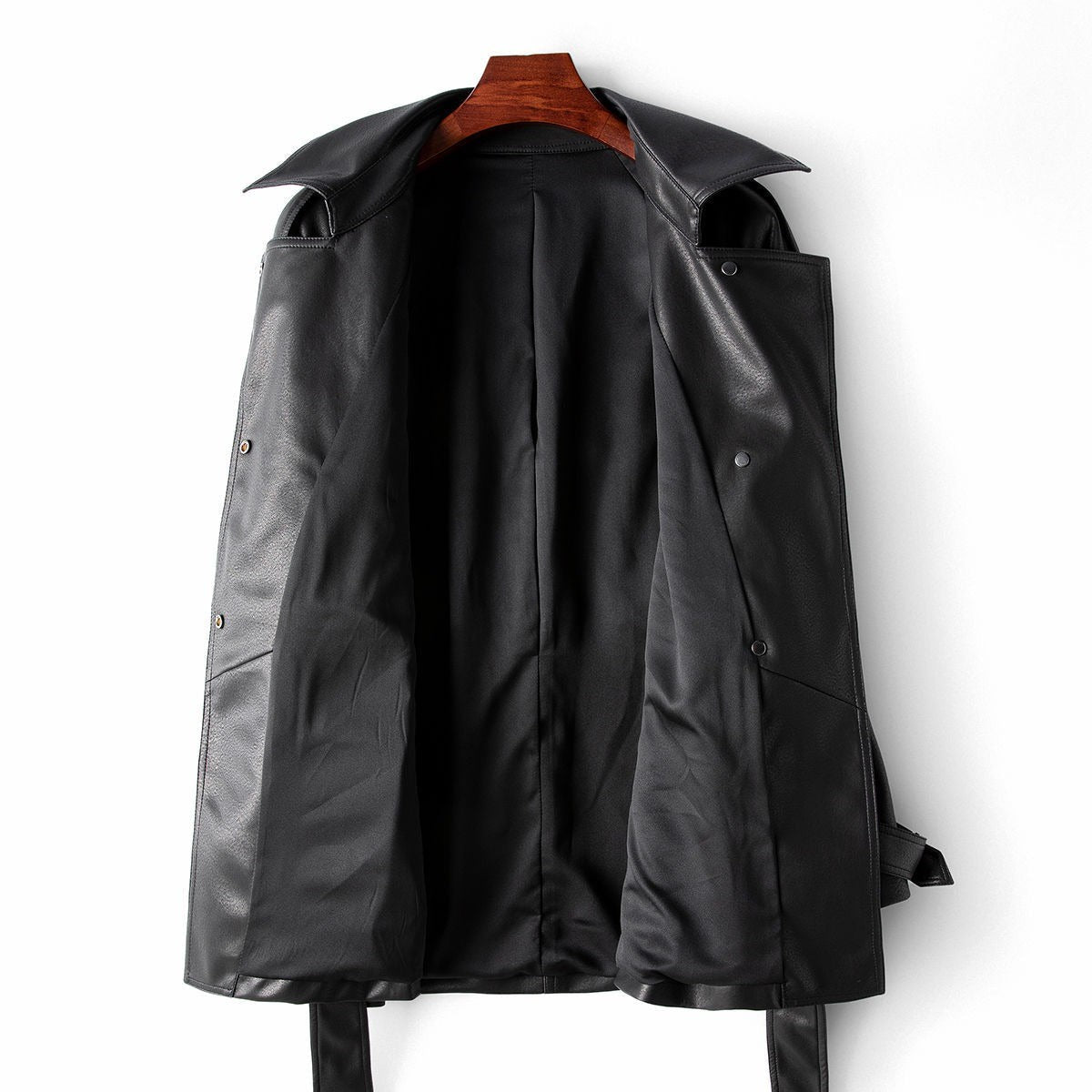 Luxe Sheepskin Leather Coat