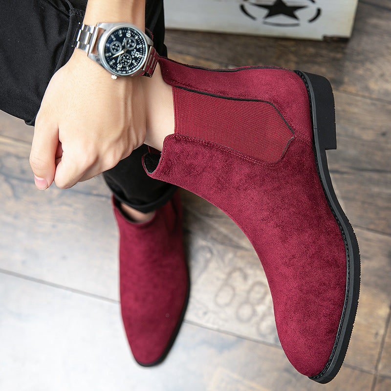 Plus-size Formal Casual Shoes High-top Leather Shoes European And American-style Ankle Boots