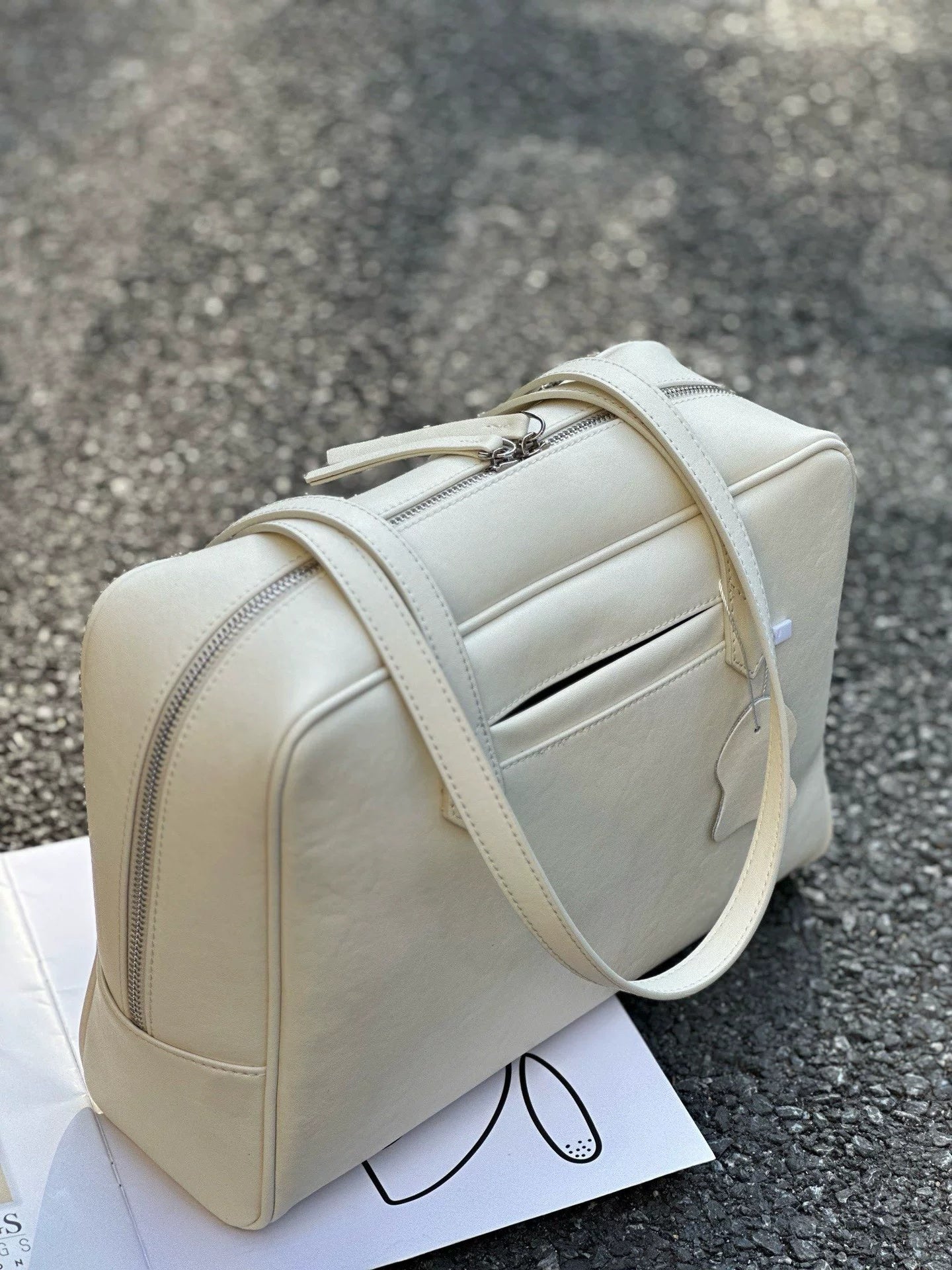 New European And American Style Vintage Genuine Leather Women's Bag, Large Capacity Commuter Vegetable-tanned Cowhide Underarm Shoulder Bag