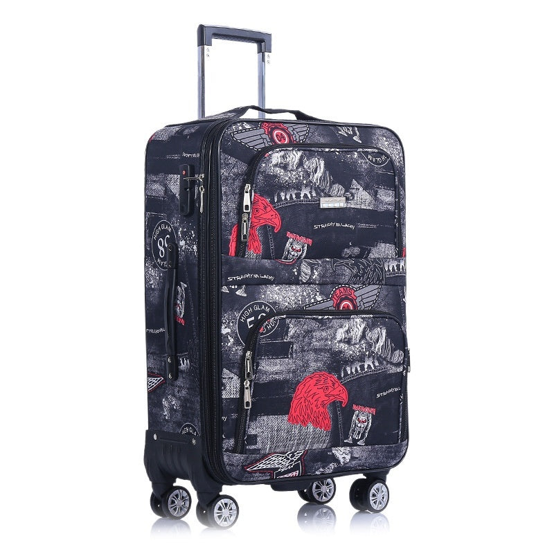 Four-wheel Rolling Suitcase Oxford Fabric Trolley Case