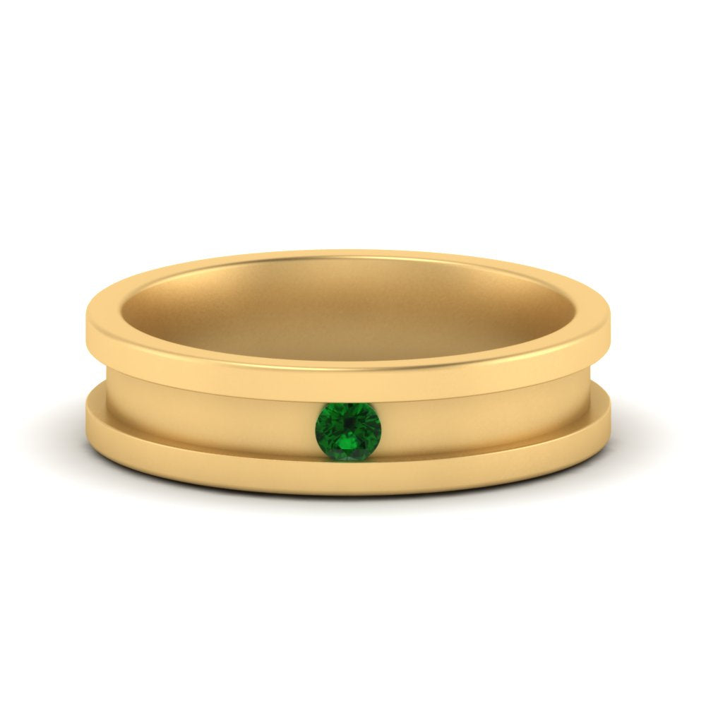 Single Stone Mens Promise Ring