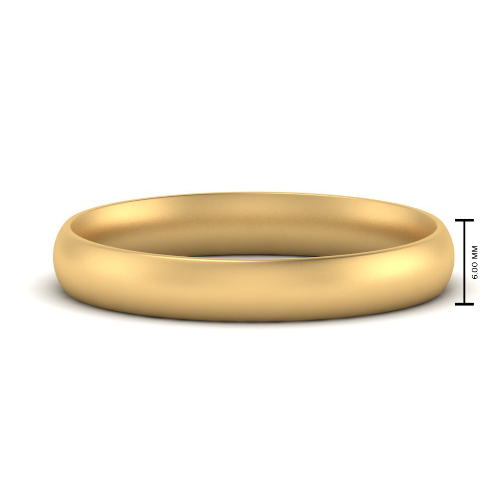 Comfort Fit Mens Wedding Band
