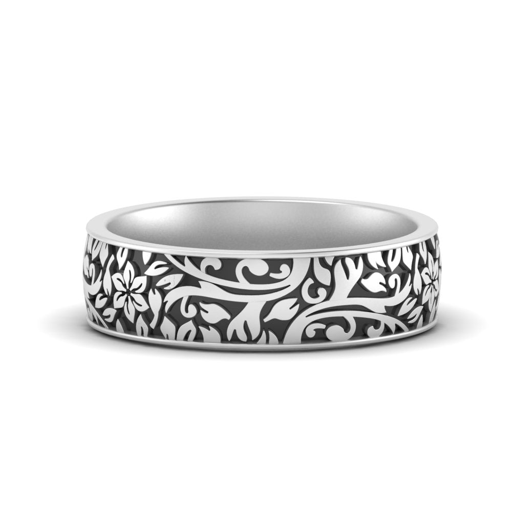 6 mm Mens Nature Inspired Comfort Fit Band