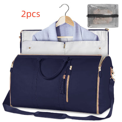 Women's Large Capacity Travel Duffle and Garment Bag Handbag