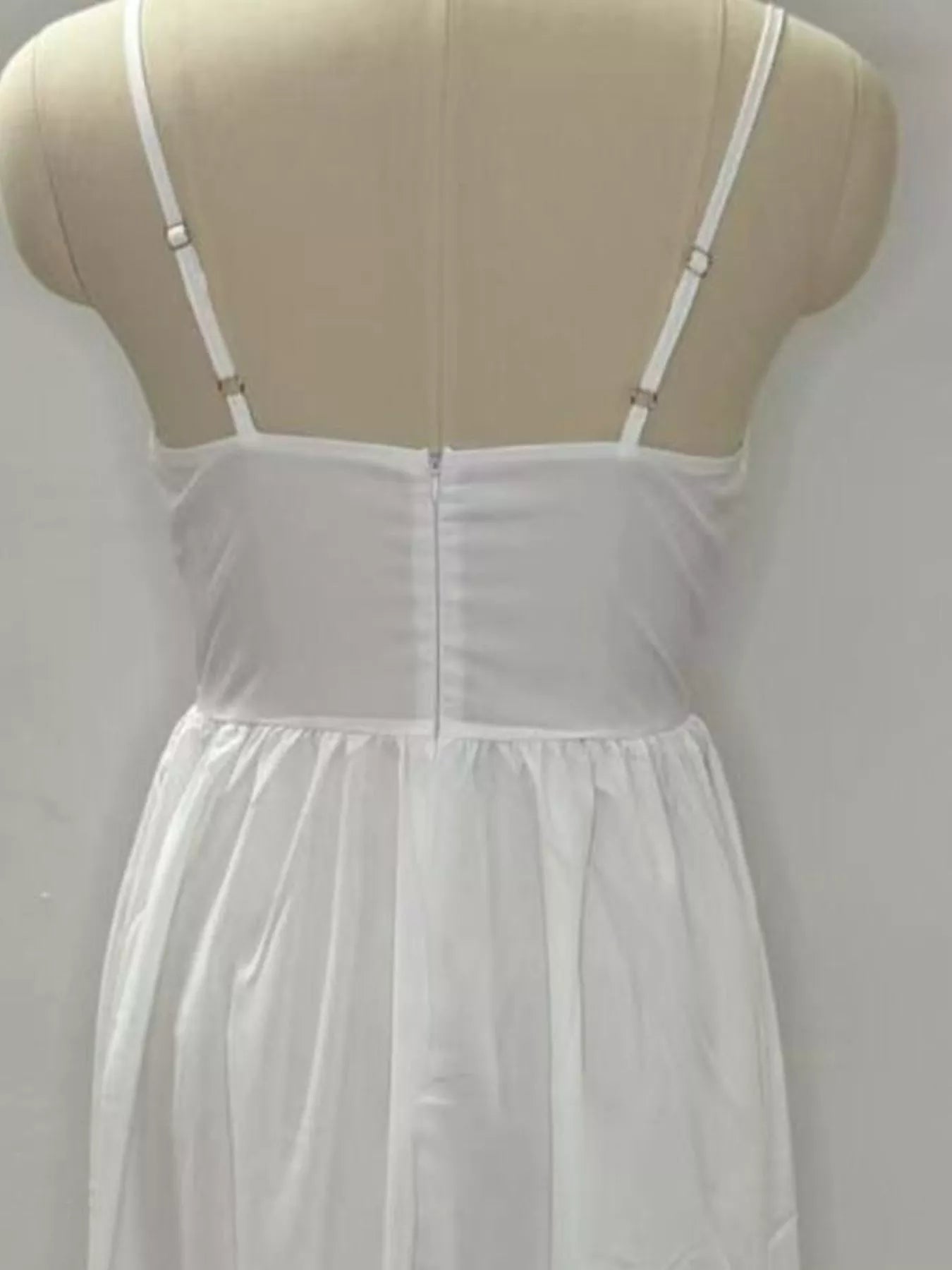 Adjustable Strap Scoop Neck Midi Dress
