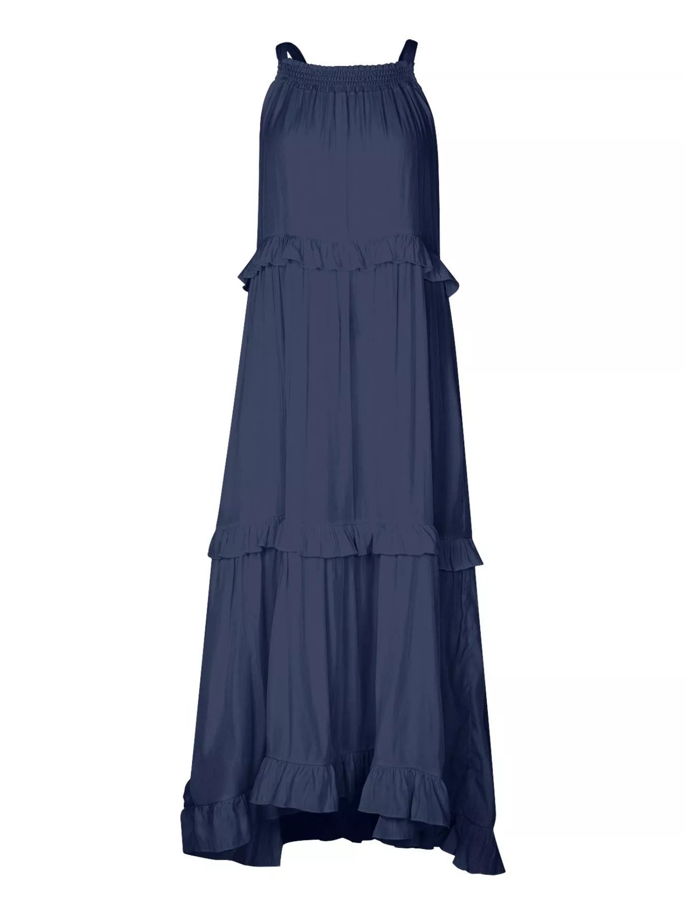 Ruffled Tiered Sleeveless Maxi Dress