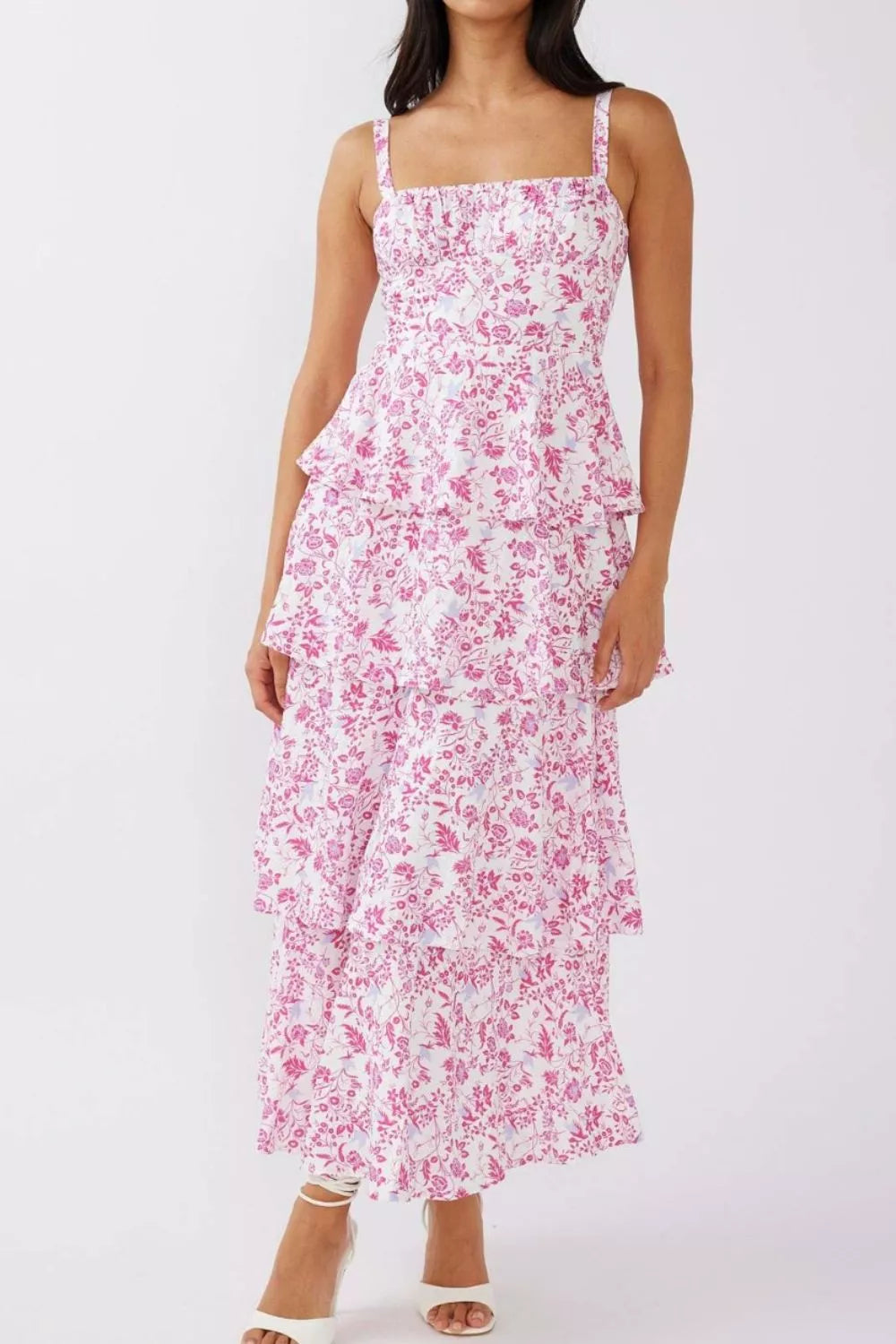 Floral Layered Maxi Dress