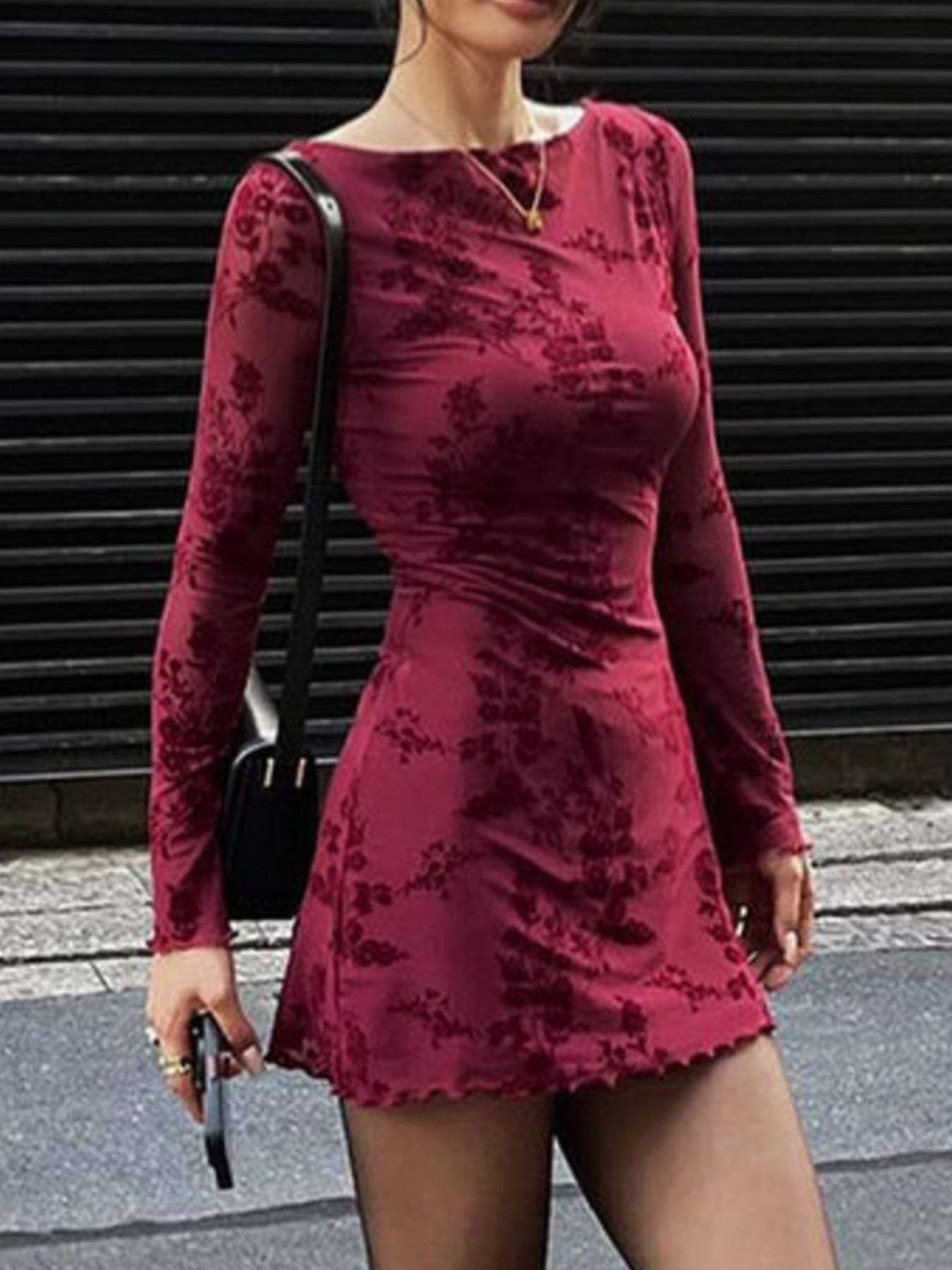 Long Sleeve Bodycon Mini Dress