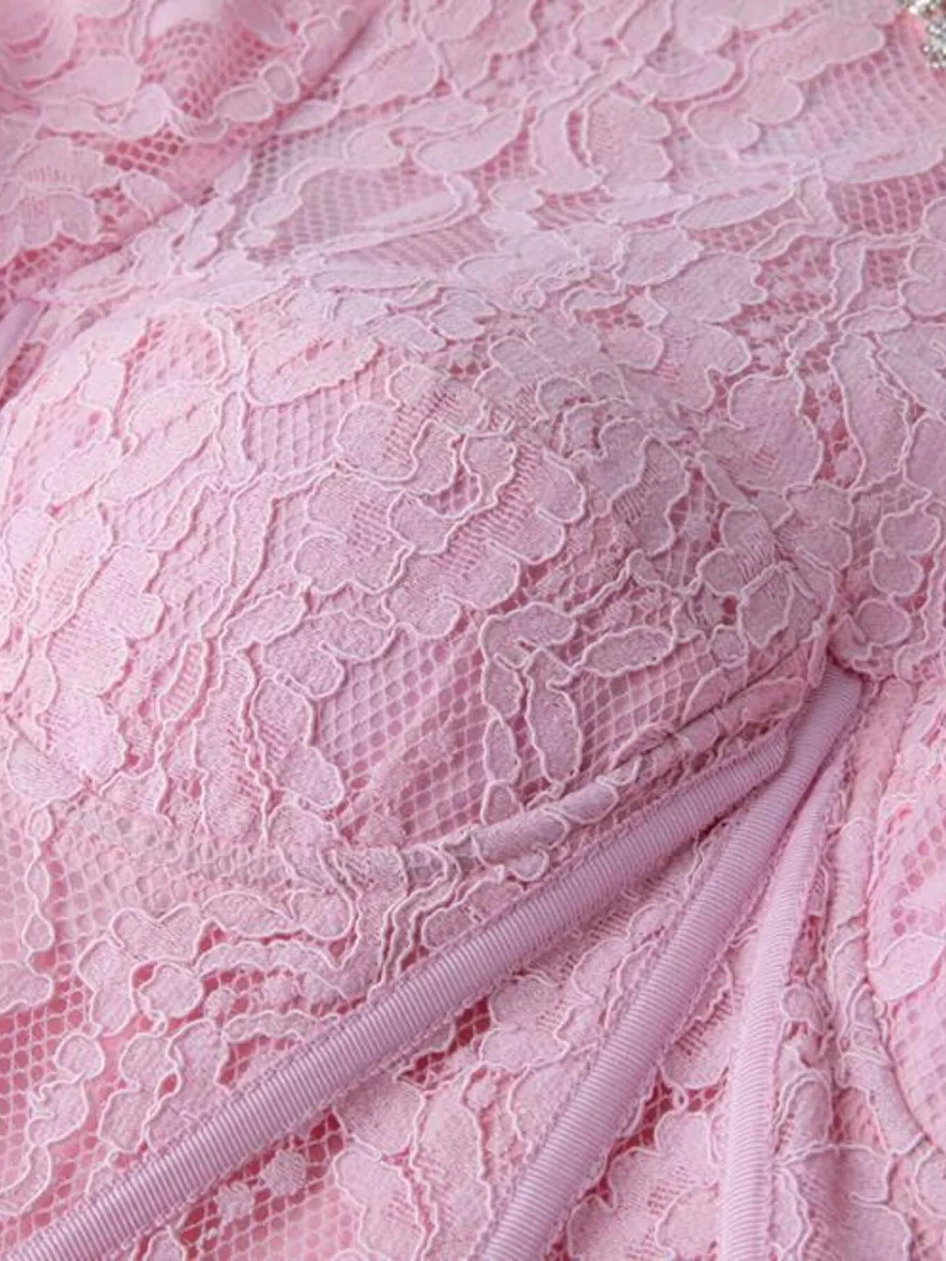Lace Long Sleeve Midi Dress