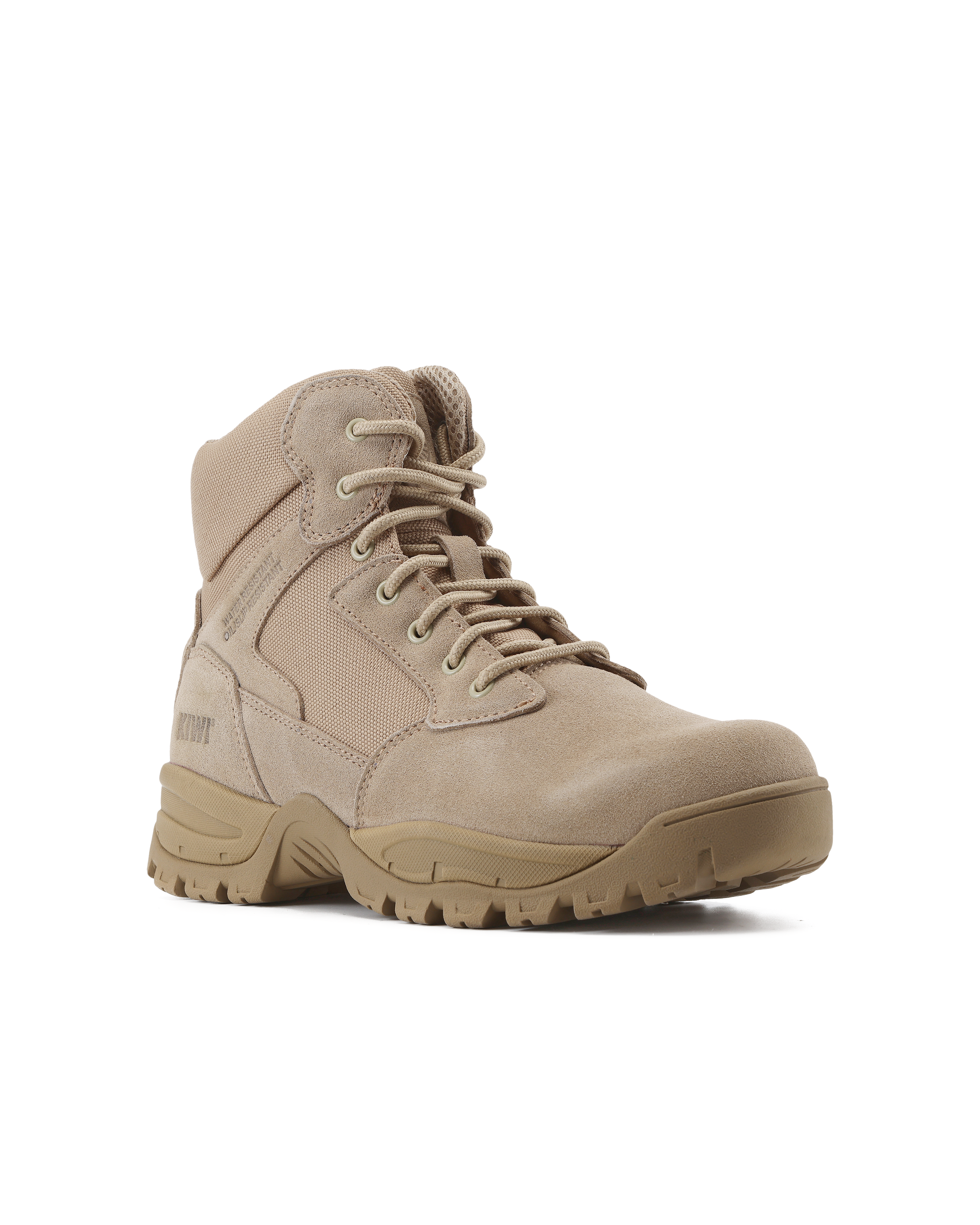 Kiwi Rugged Sand Suede Mid-Cut 6" Steel Toe Zipped Water Resistant Tactical Boots [60000]