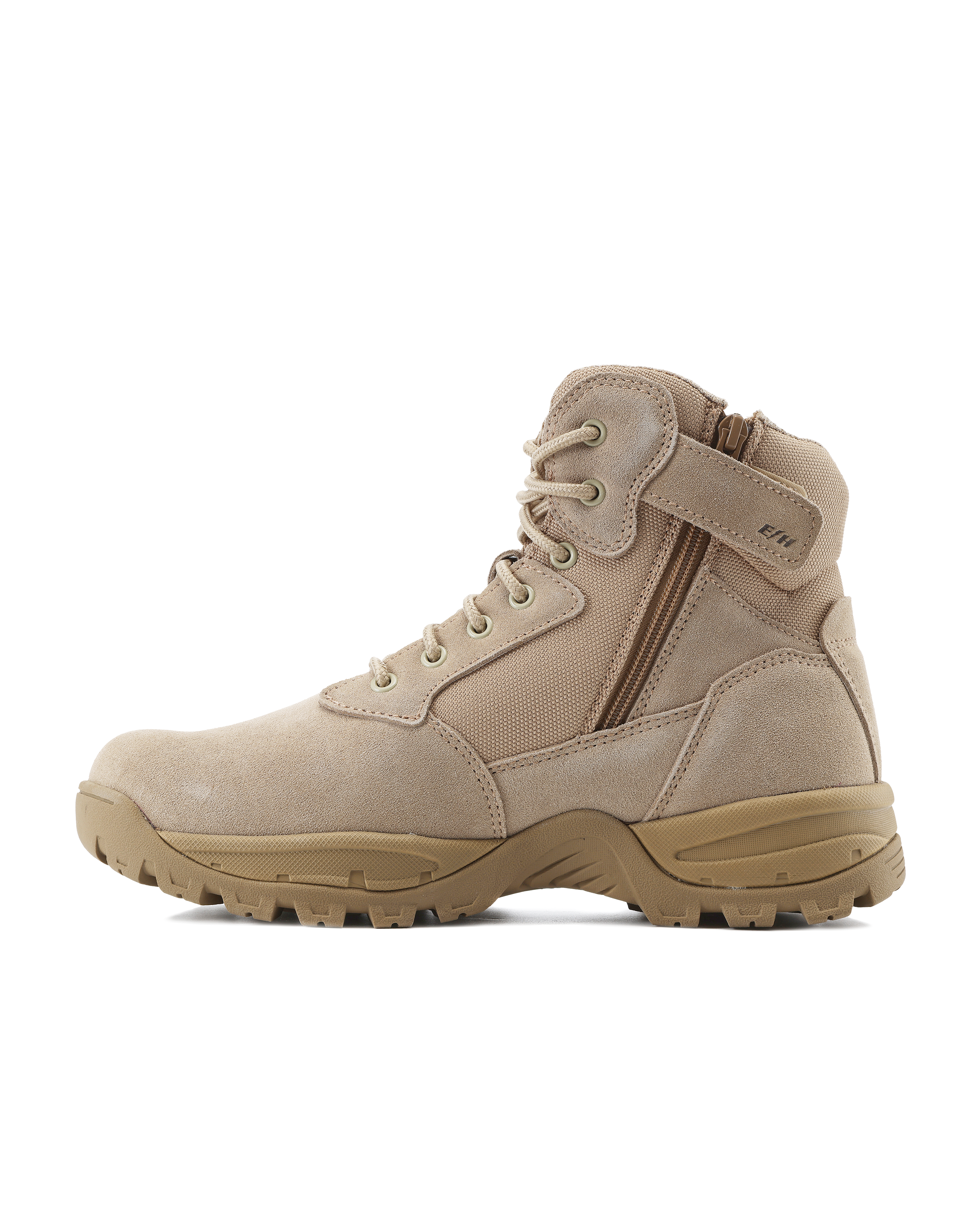 Kiwi Rugged Sand Suede Mid-Cut 6" Steel Toe Zipped Water Resistant Tactical Boots [60000]
