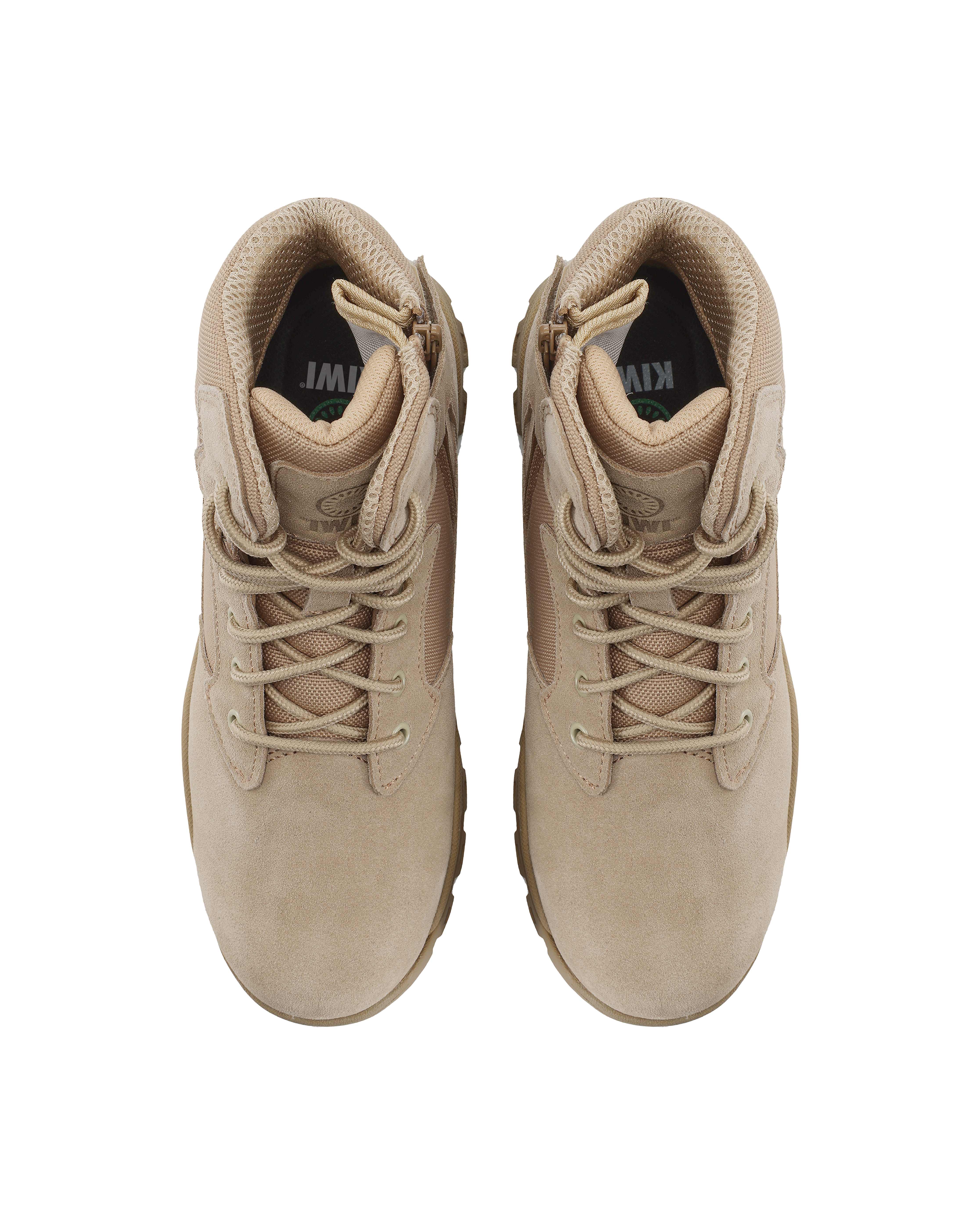 Kiwi Rugged Sand Suede Mid-Cut 6" Steel Toe Zipped Water Resistant Tactical Boots [60000]