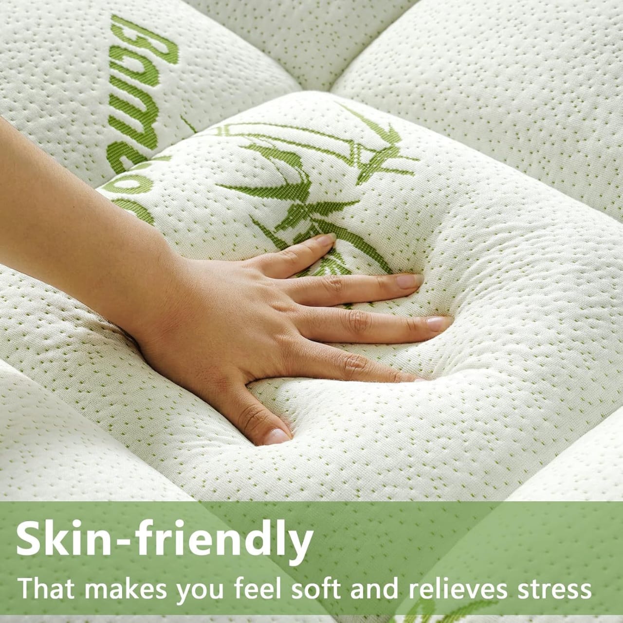 Bamboo Mattress Topper – Cooling, Extra Thick & Soft Quilted Cover for Back Pain Relief