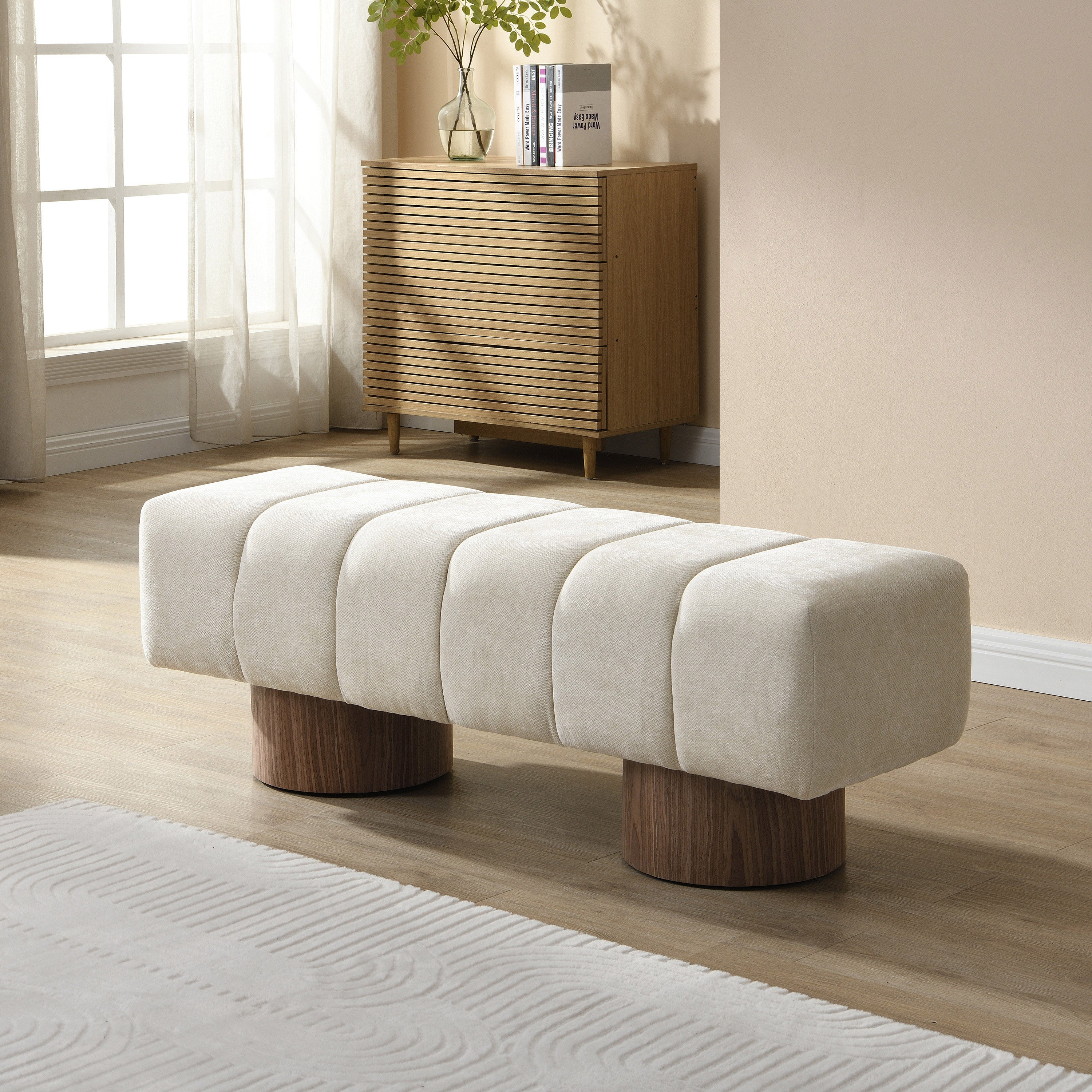 Upholstered Dining Bench for Dining Room and Entryway