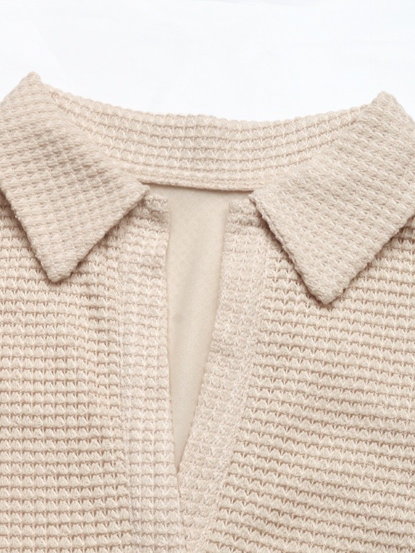 Textured Knit Bubble Hem Mini Dress