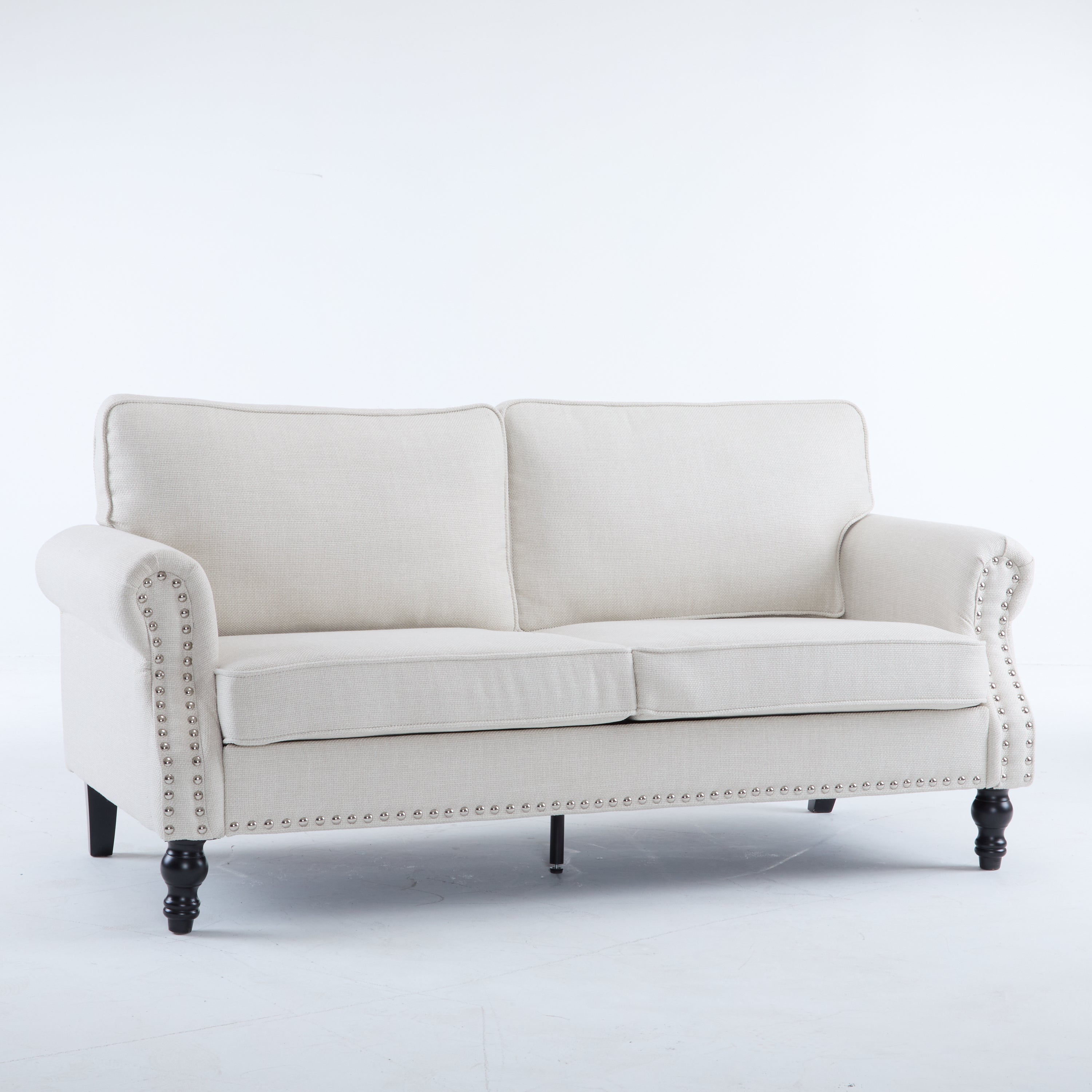 68 Inch Nailhead Trim Couches for Living Room