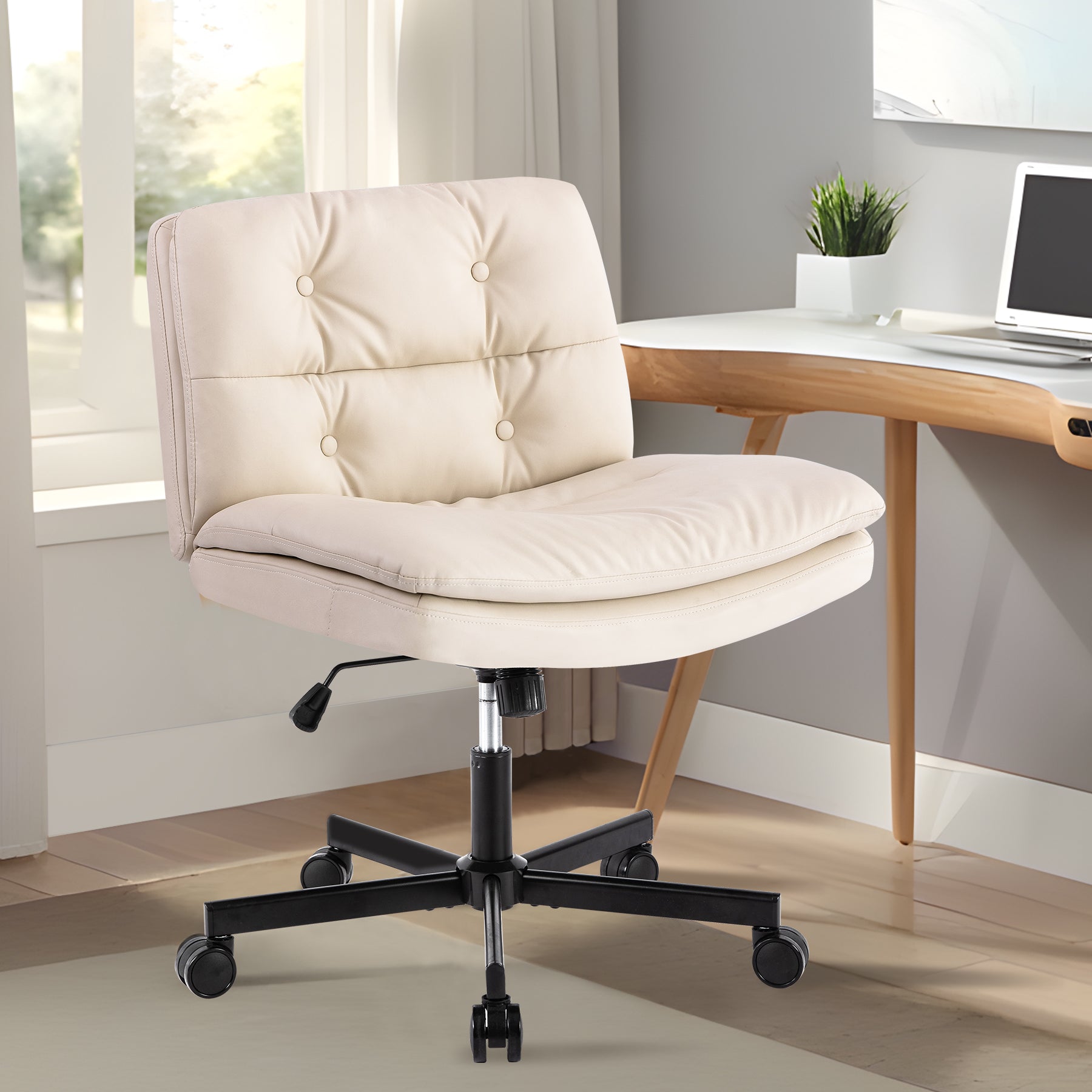 Larger Size 360° Swivel Home Office Desk Chair with Wheels