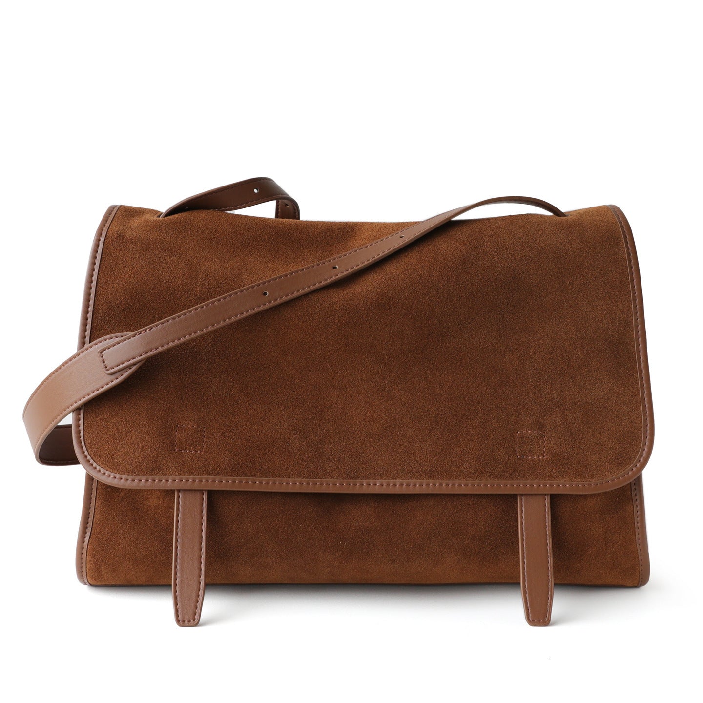 Large-capacity Matte Leather Messenger Bag