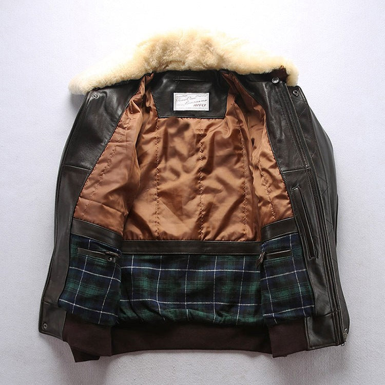 Heritage Aviator Sheepskin Flight Jacket