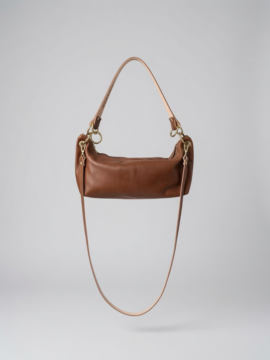 Blair Shoulder Bag, Brown Leather