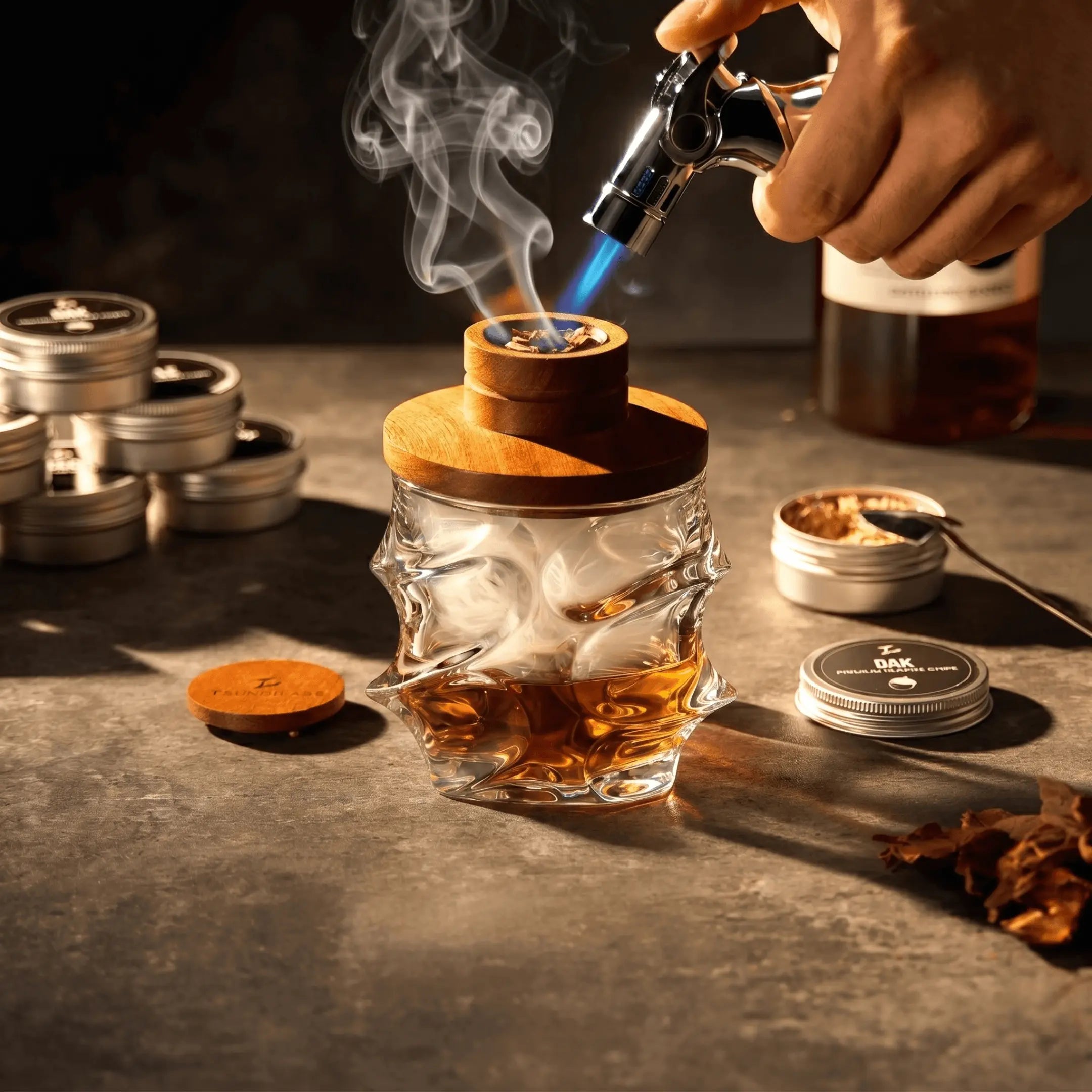 Tsuki Smoker Kit For Whisky & Cocktail (Storm Bundle)