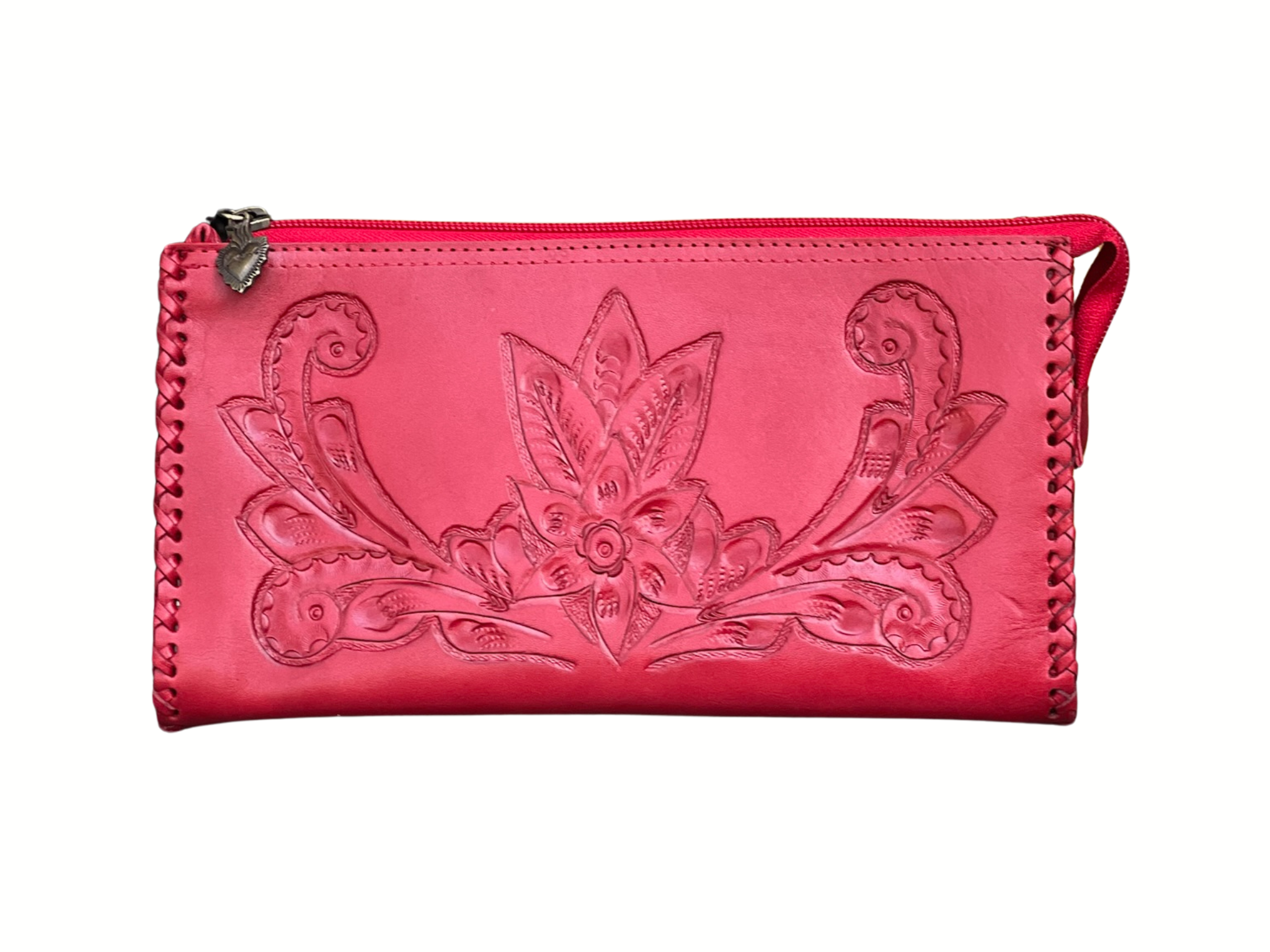 The Ella| Hand-Tooled Leather Clutch & Crossbody