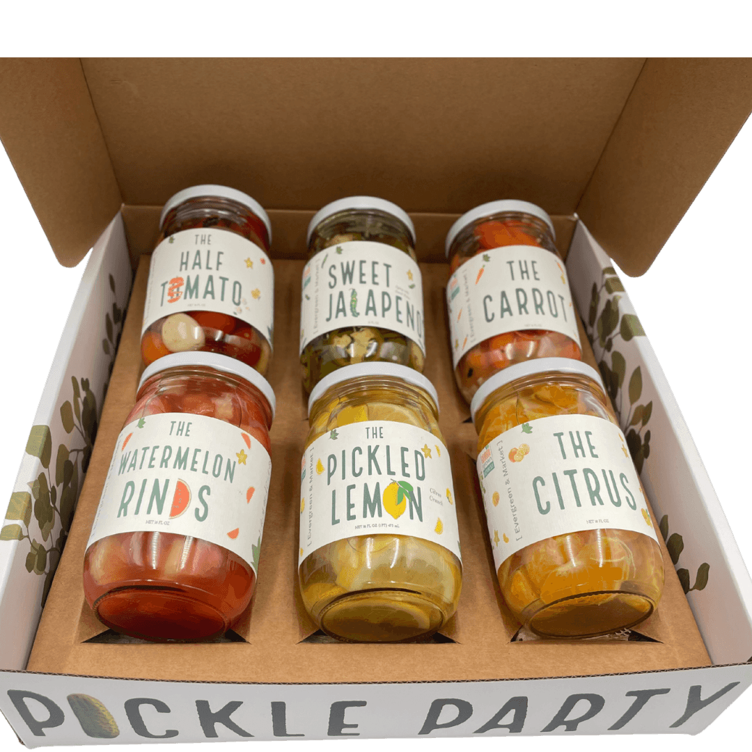 6 Jars Gift Box - Pickles Gift for Pickle Lovers