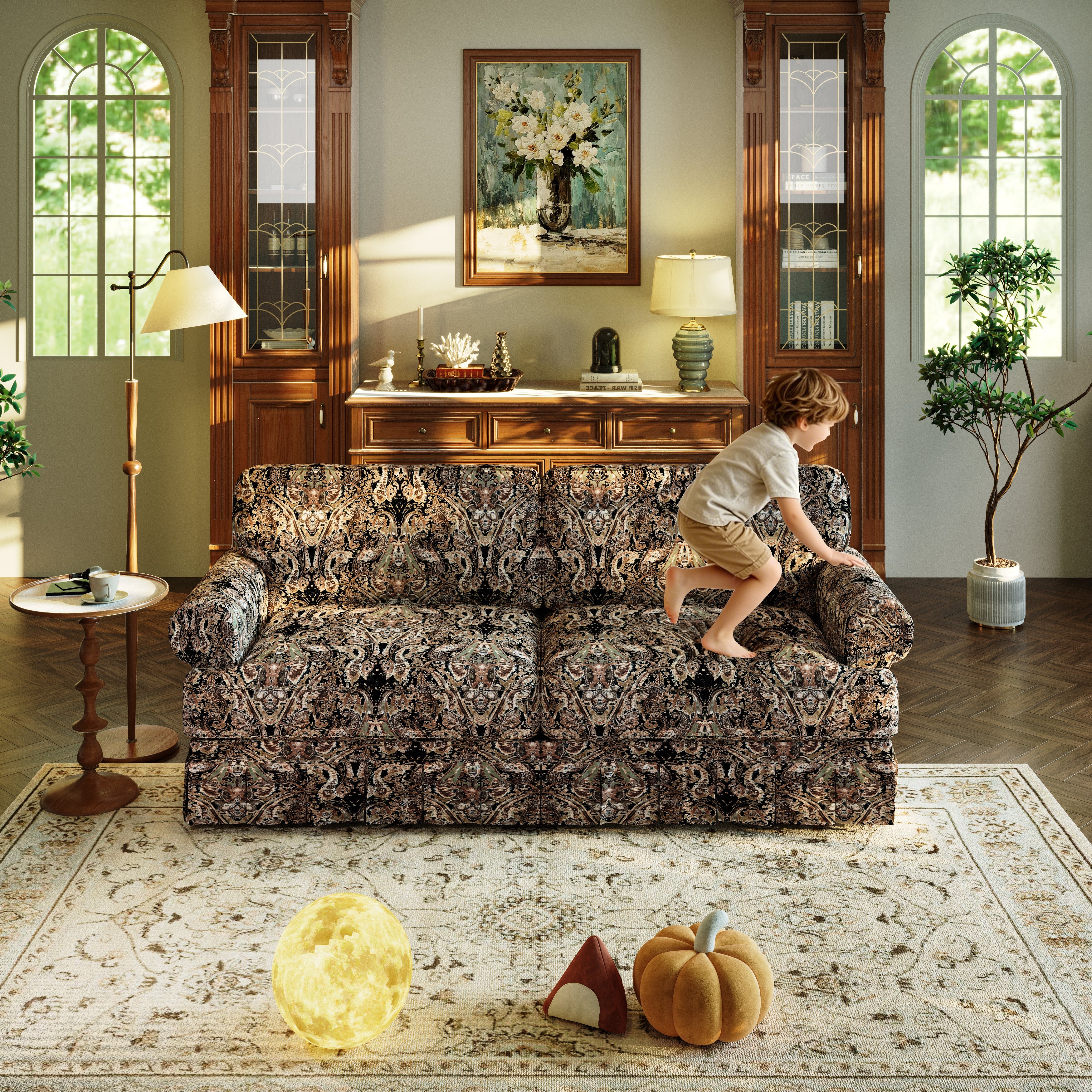 74" Luxurious 3-Seater Cloud Couch