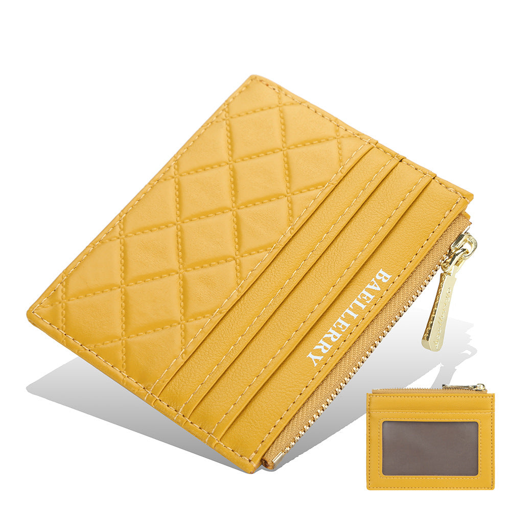 Womens Drivers License Card Holder Slim Zippered ID Case