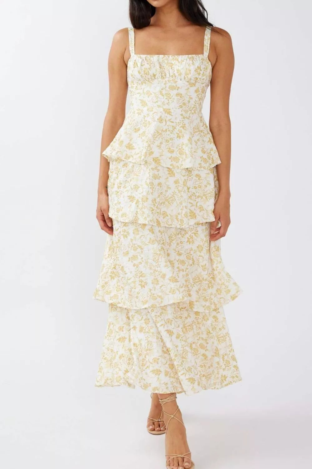 Floral Layered Maxi Dress