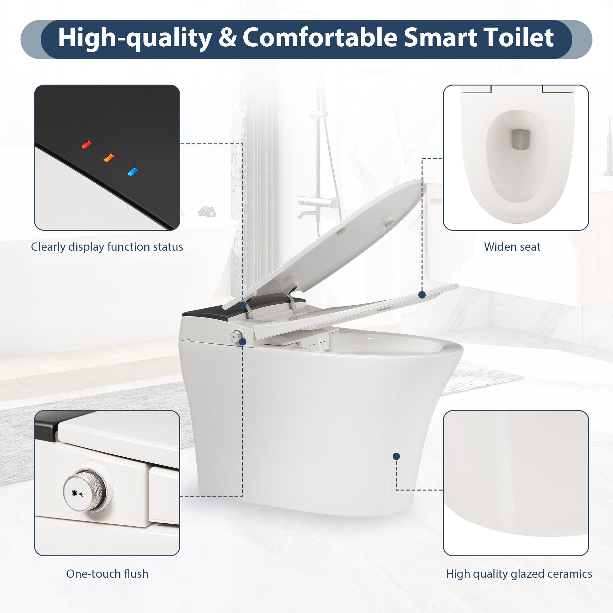 Heated Seat Smart Toilet