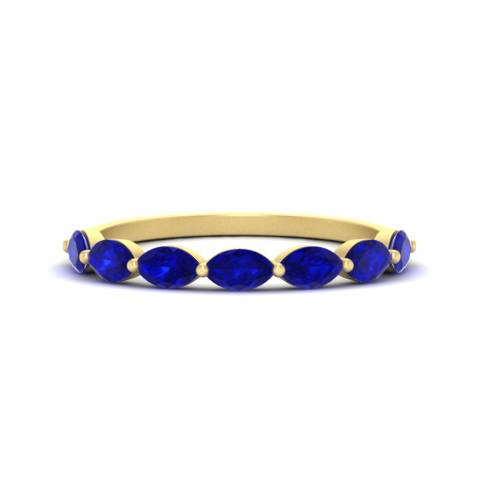 7 Stone Marquise East West 1 Carat Band