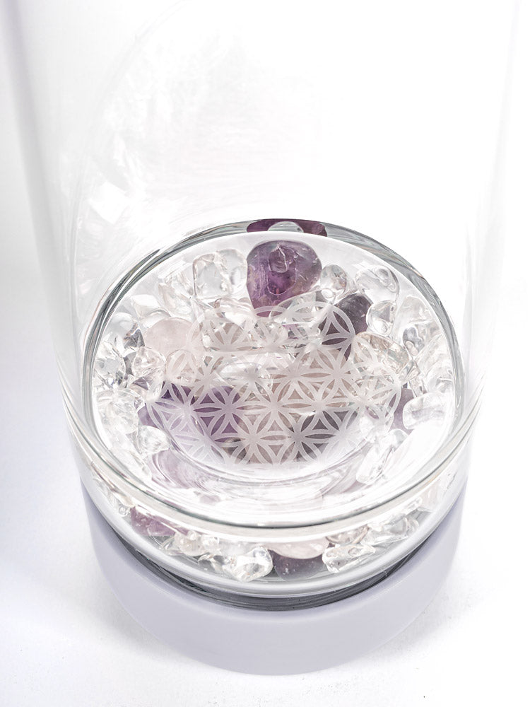 inu! CRYSTAL | The Original DIY Crystal Water Bottle with Clear Quartz
