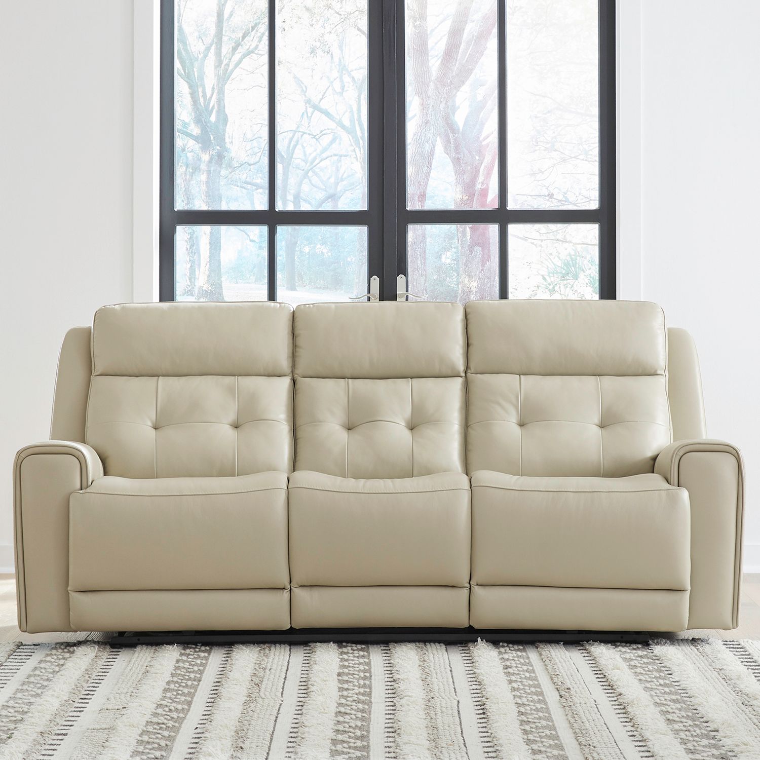Alabaster Collection Top Grain Leather Power Recliners