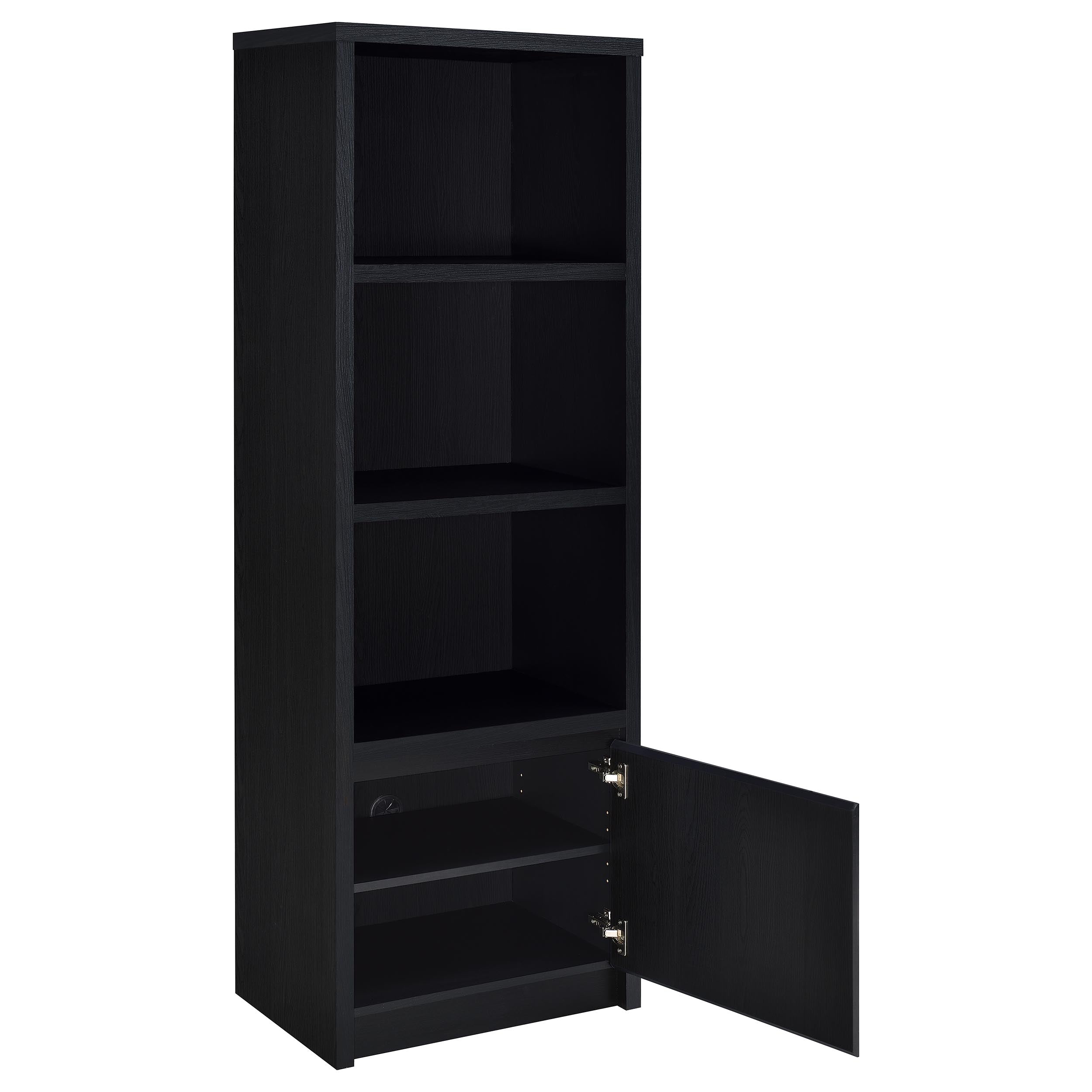 Winfield 3-shelf Media Tower Entertainment Pier Black