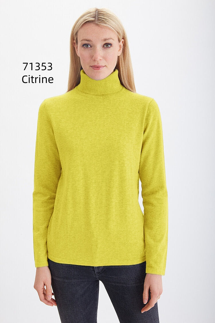 Pima Cotton Long Sleeve Turtleneck  #71353A