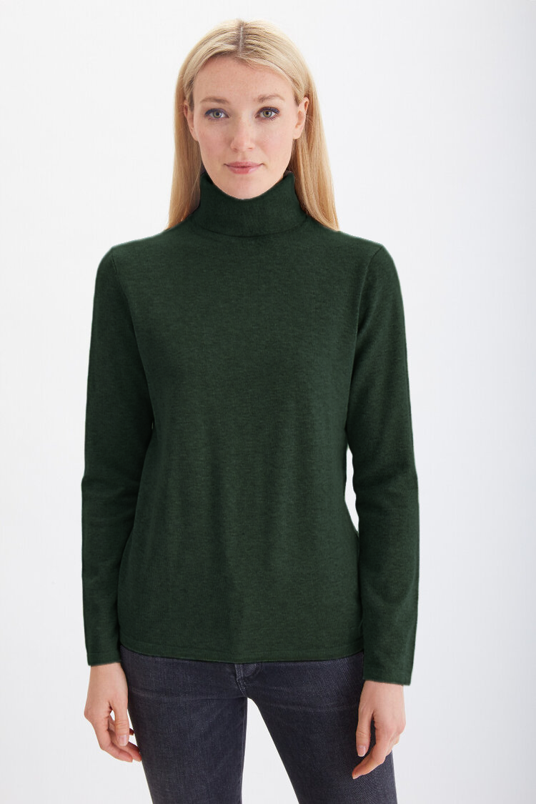 Pima Cotton Long Sleeve Turtleneck  #71353A