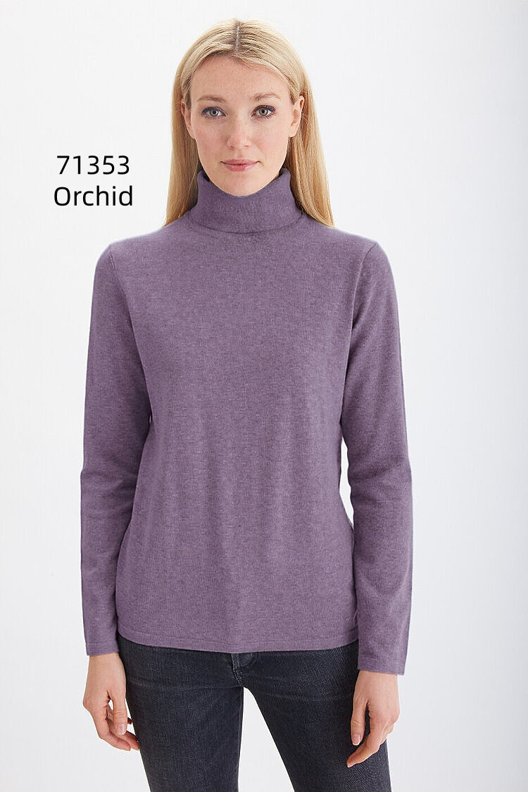 Pima Cotton Long Sleeve Turtleneck  #71353A
