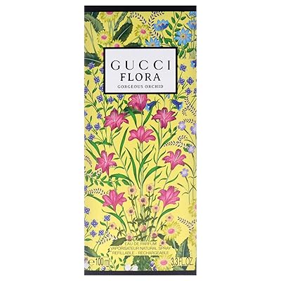 Flora Gorgeous Orchid by Gucci Eau De Parfum Spray Refillable 3.3 oz for Women